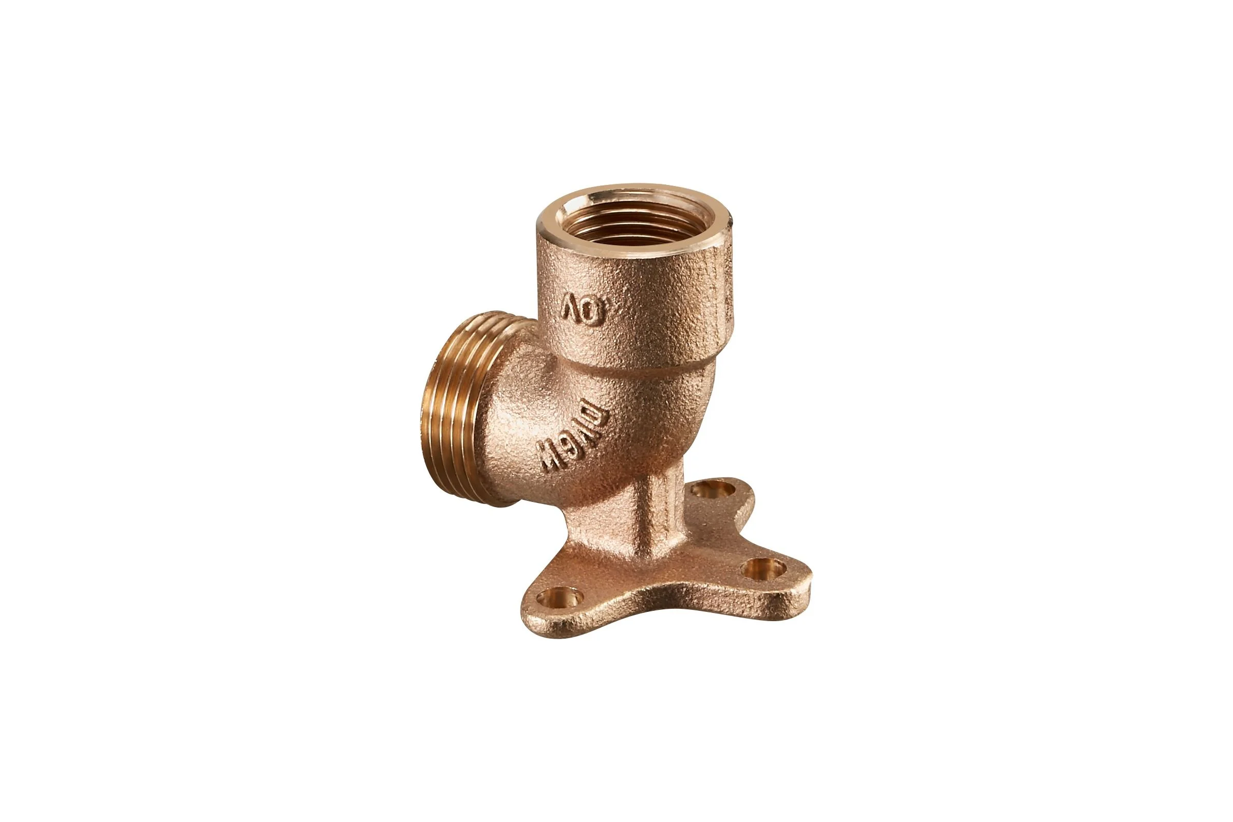 Угольник Oventrop Cofit S, Н ЕК-В, 3/4", 1/2", бронза RX, с крепелением 1506053