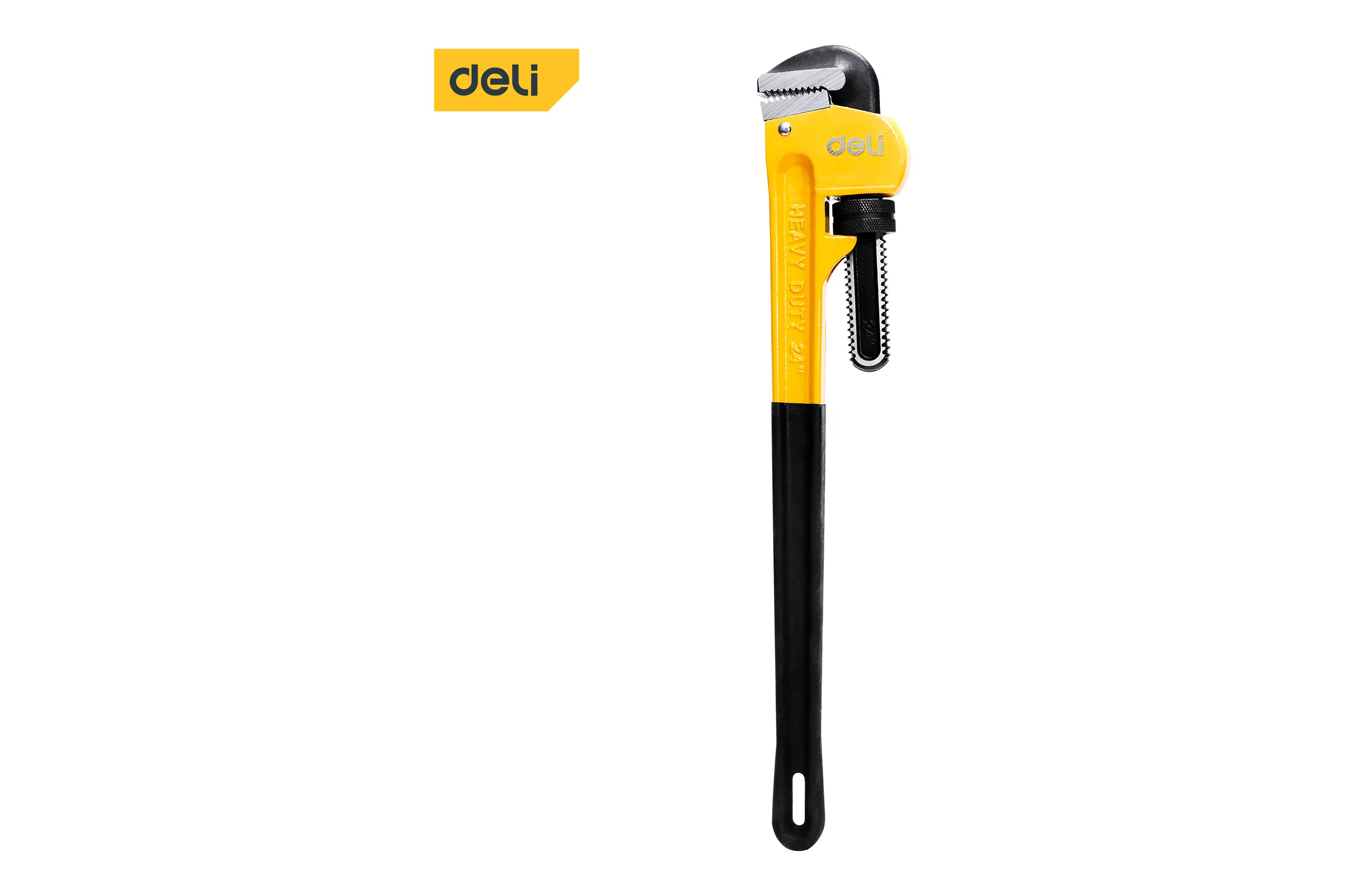 Трубный ключ стиллсона DELI DL2536 800мм, максимальное открытие 102мм, cr-mo + углеродистая сталь 98305