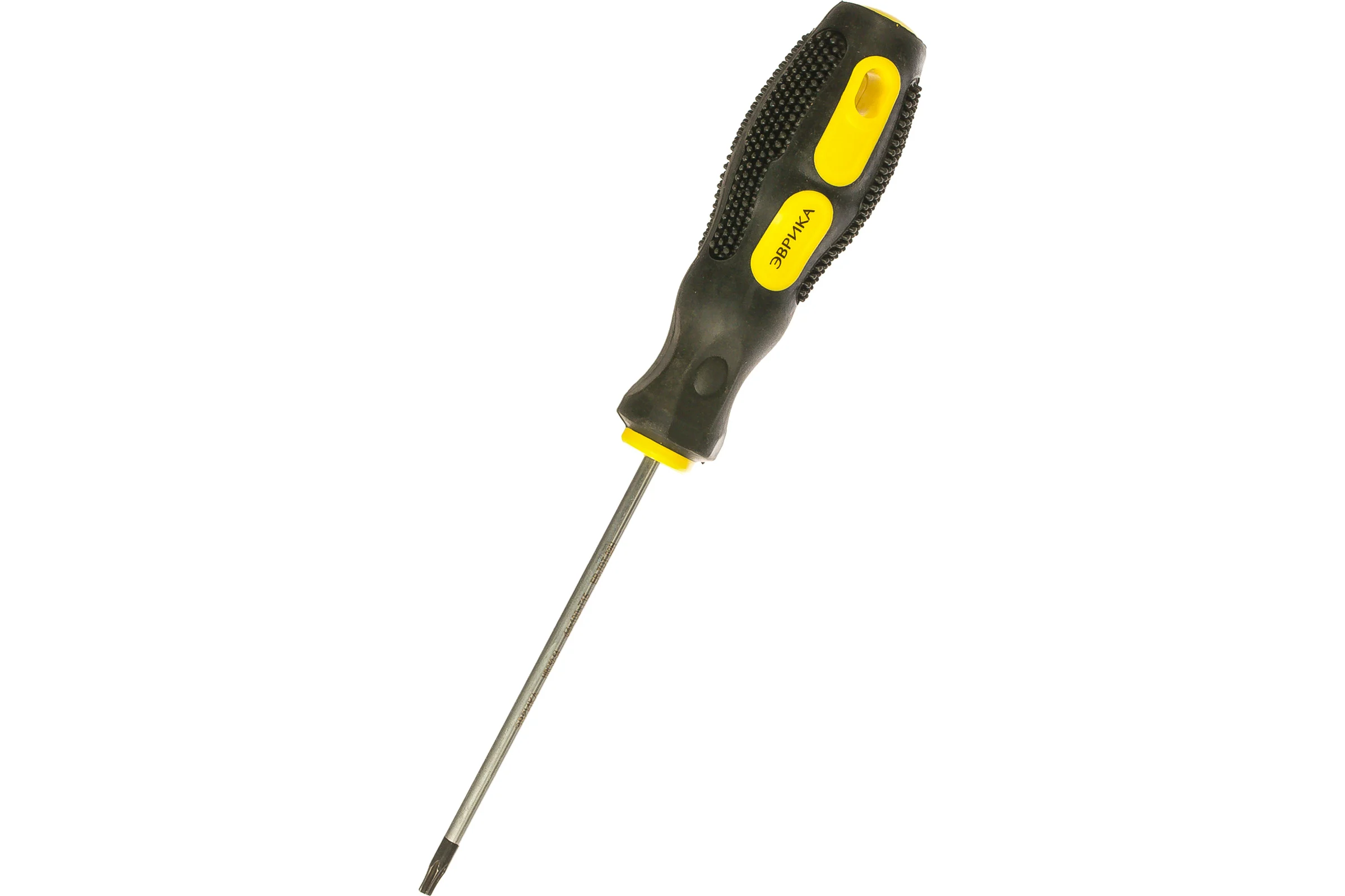 Отвертка TORX Эврика T15х100мм 4мм магнитная с противоскользящей ручкой ER-7DT-02H 429123