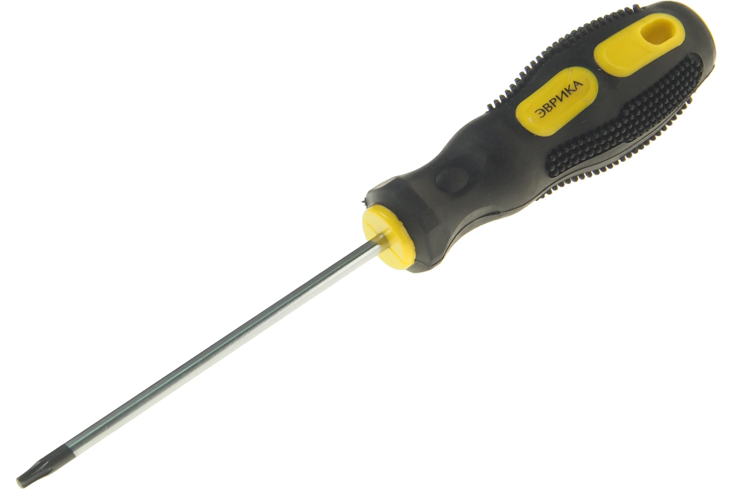 Отвертка TORX Эврика T15х100мм 4мм магнитная с противоскользящей ручкой ER-7DT-02 988154