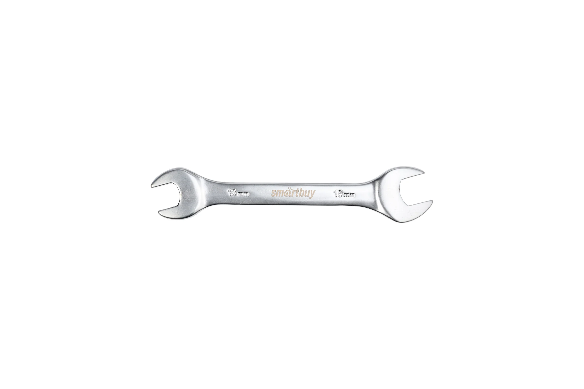 Рожковый ключ Smartbuy 13 мм, 15 мм, хромированный, 40x, tools SBT-UWS-13-15p1