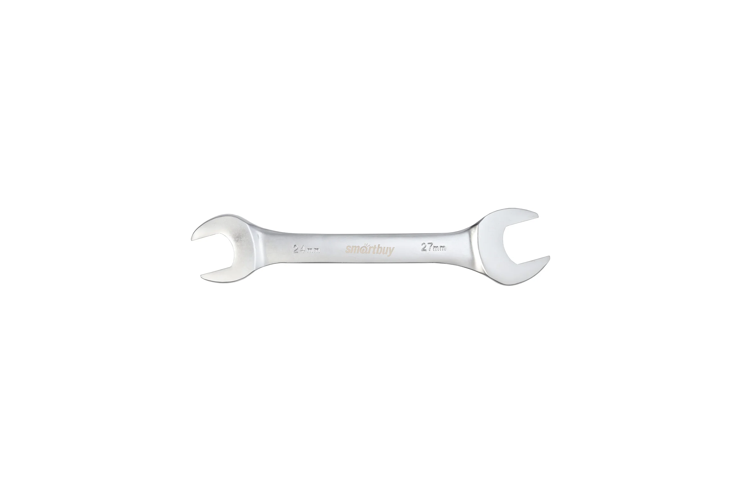 Рожковый ключ Smartbuy 24 мм, 27 мм, хромированный, 40x, tools SBT-UWS-24-27p1