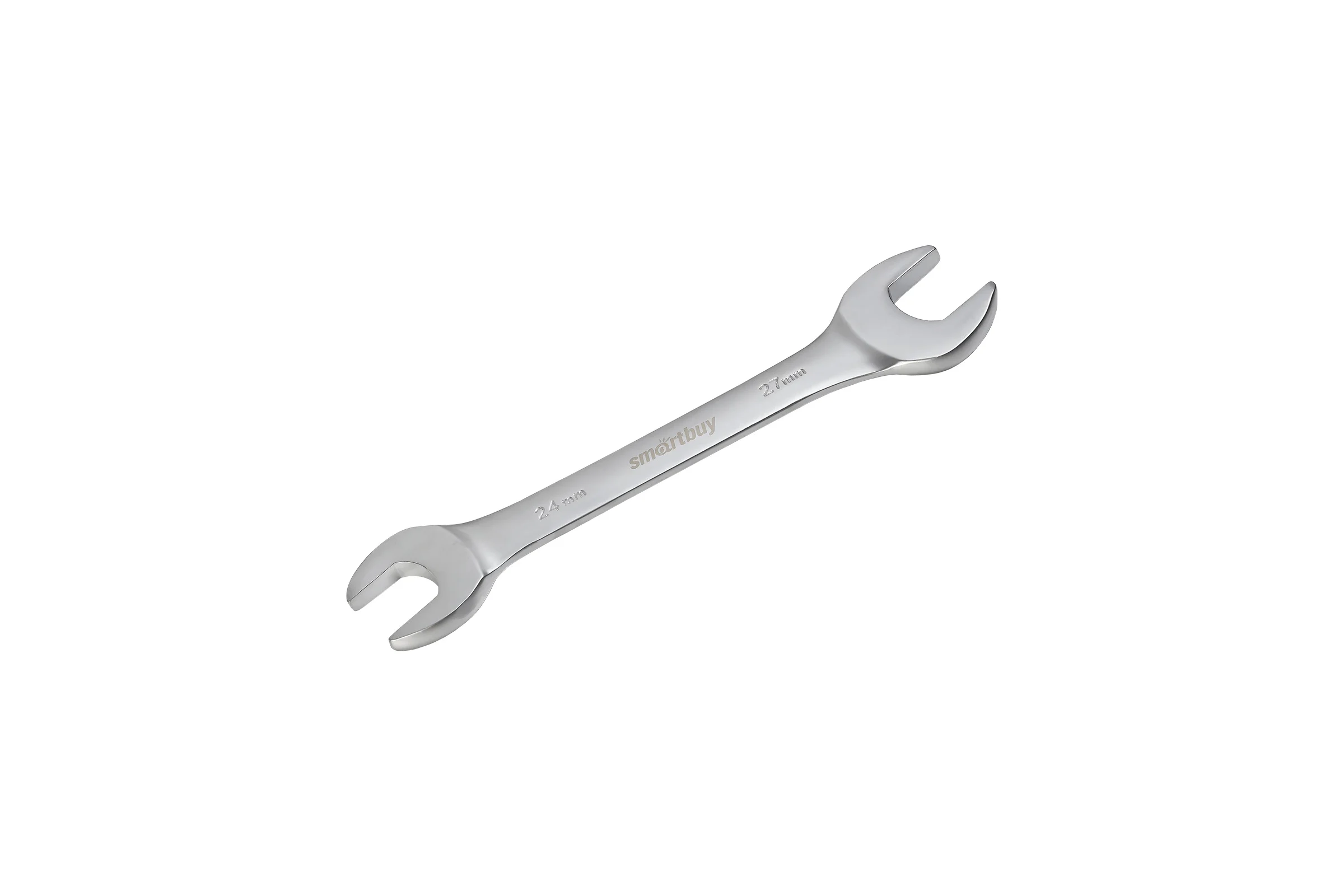 Рожковый ключ Smartbuy 24 мм, 27 мм, хромированный, 40x, tools SBT-UWS-24-27p1