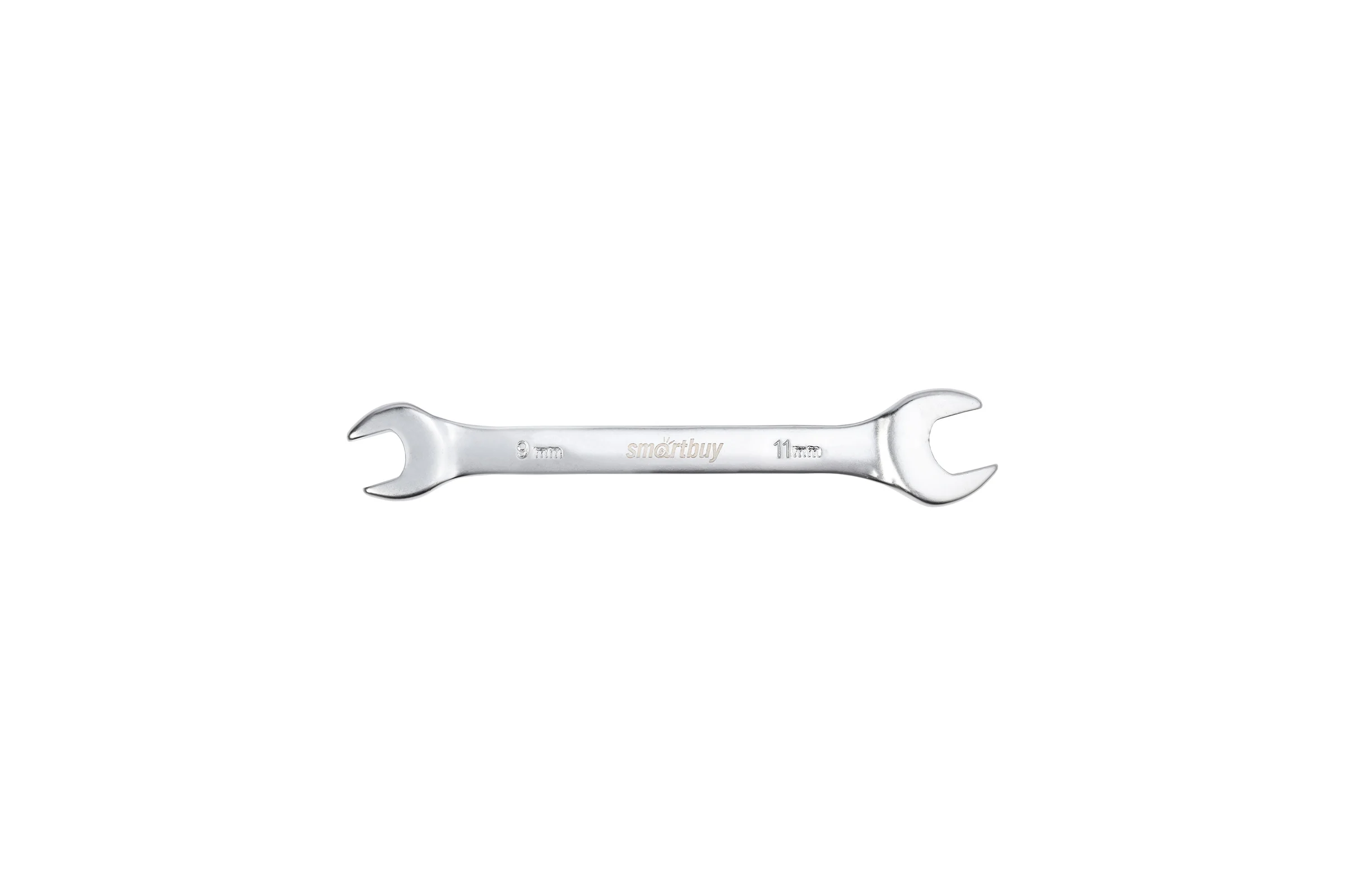 Рожковый ключ Smartbuy 9 мм, 11 мм, хромированный, 40x, tools SBT-UWS-9-11p1