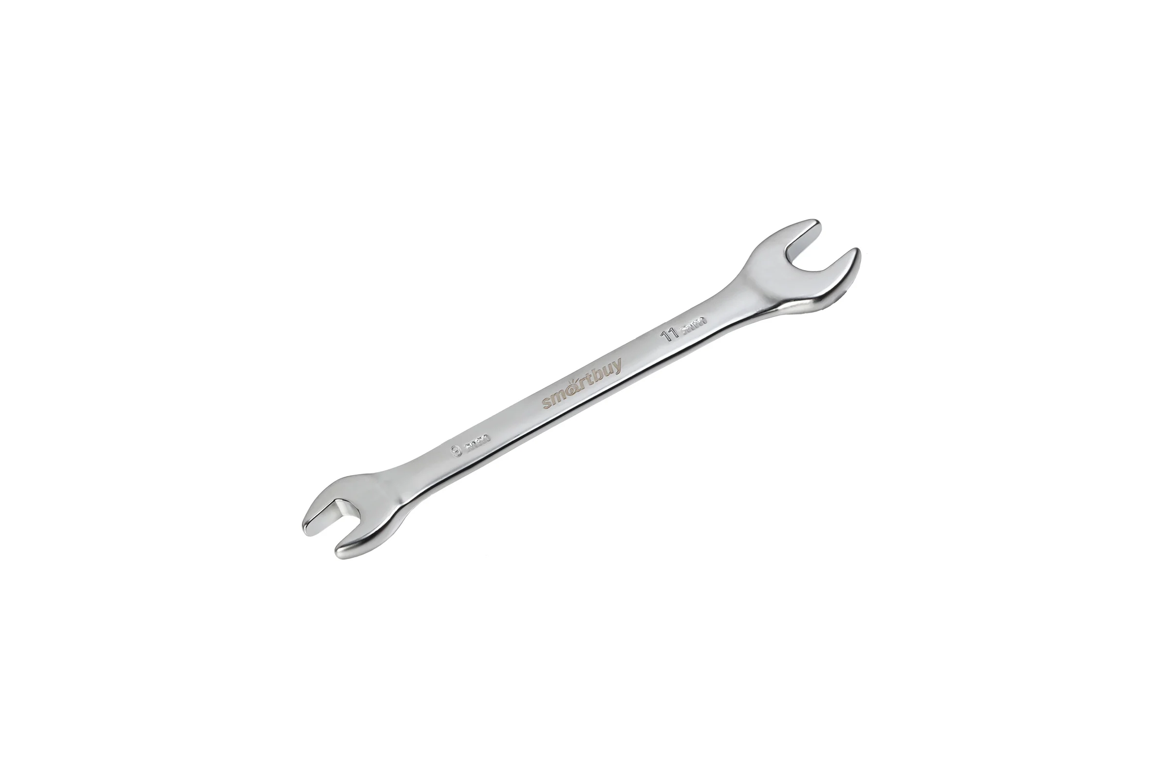 Рожковый ключ Smartbuy 9 мм, 11 мм, хромированный, 40x, tools SBT-UWS-9-11p1