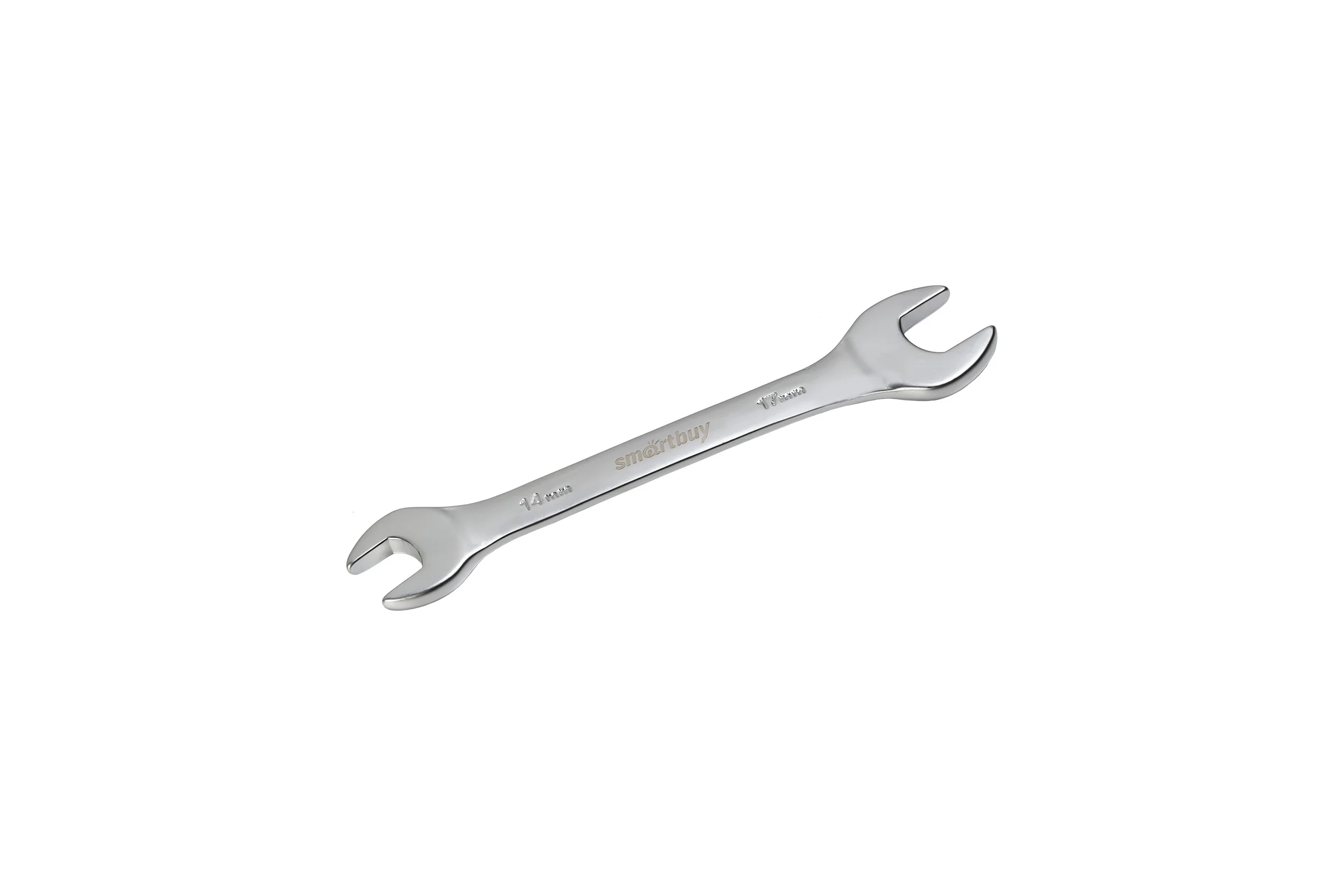 Рожковый ключ Smartbuy 14 мм, 17 мм, хромированный, 40x, tools SBT-UWS-14-17p1