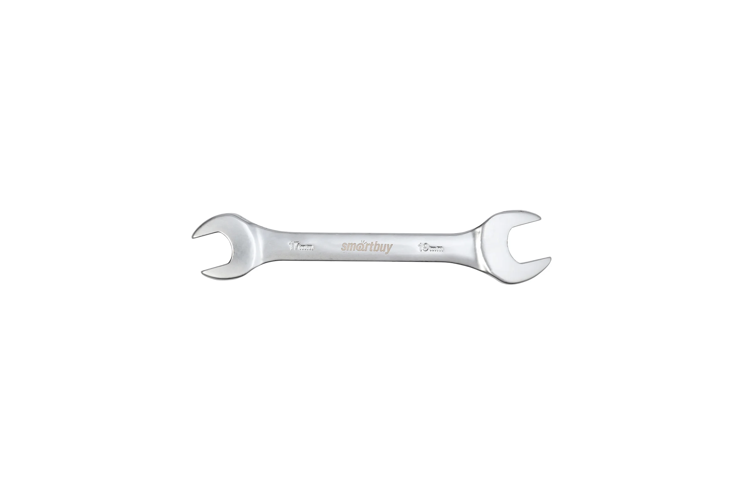 Рожковый ключ Smartbuy 17 мм, 19 мм, хромированный, 40x, tools SBT-UWS-17-19p1
