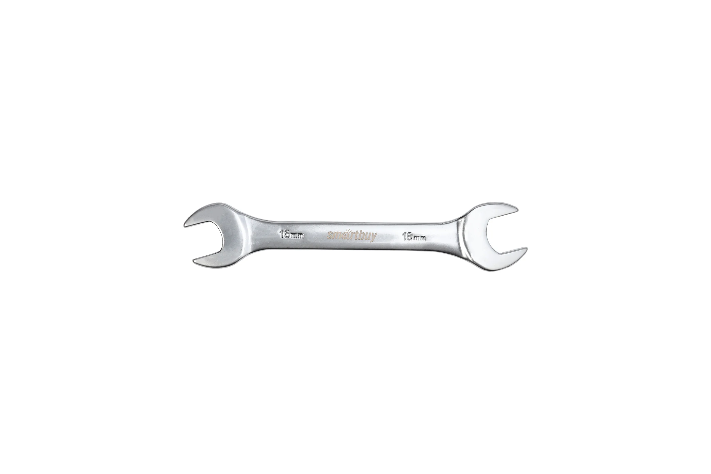 Рожковый ключ Smartbuy 16 мм, 18 мм, хромированный, 40x, tools SBT-UWS-16-18p1