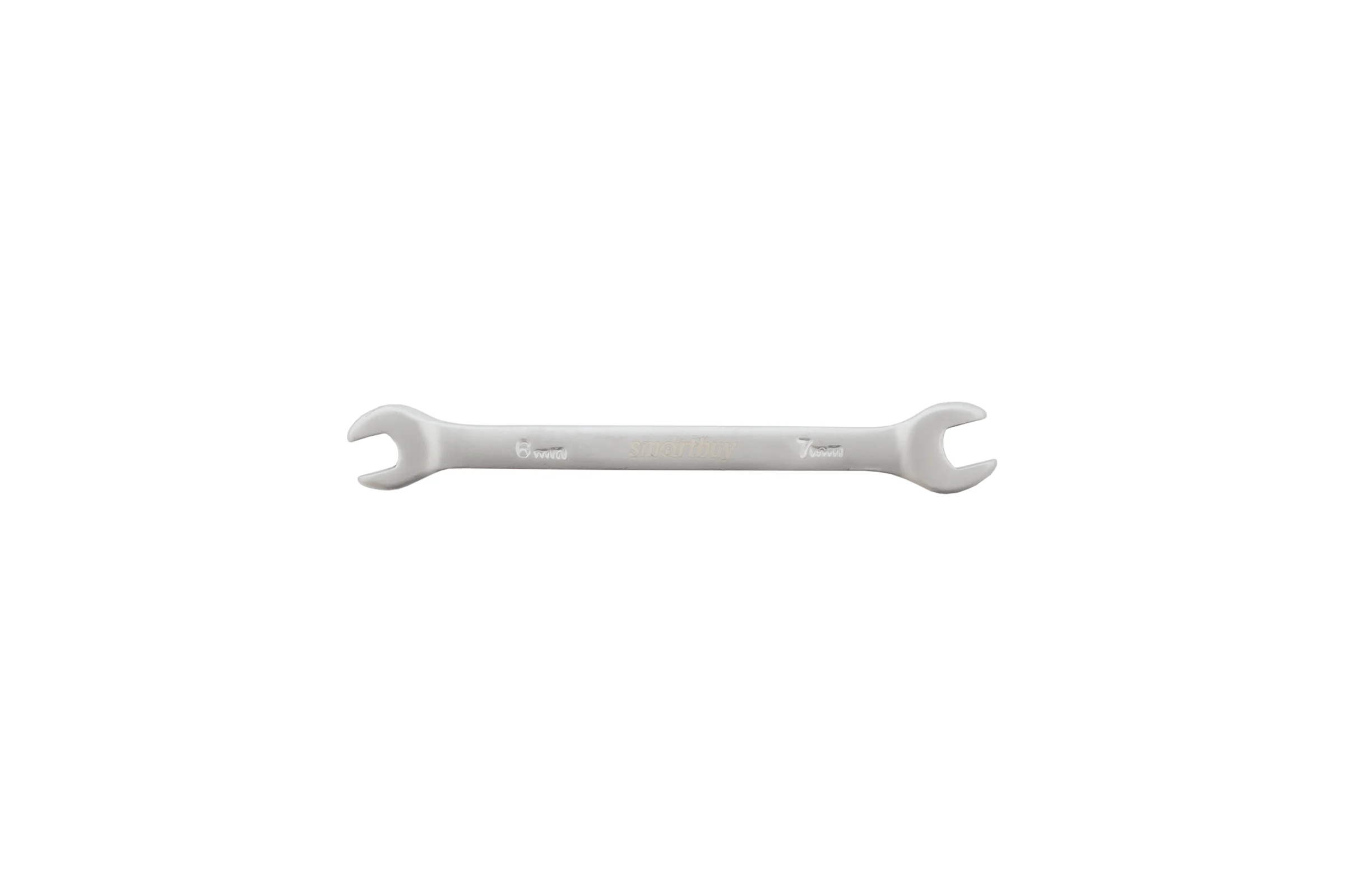 Рожковый ключ Smartbuy 6 мм, 7 мм, хромированный, 40x, tools SBT-UWS-6-7p1