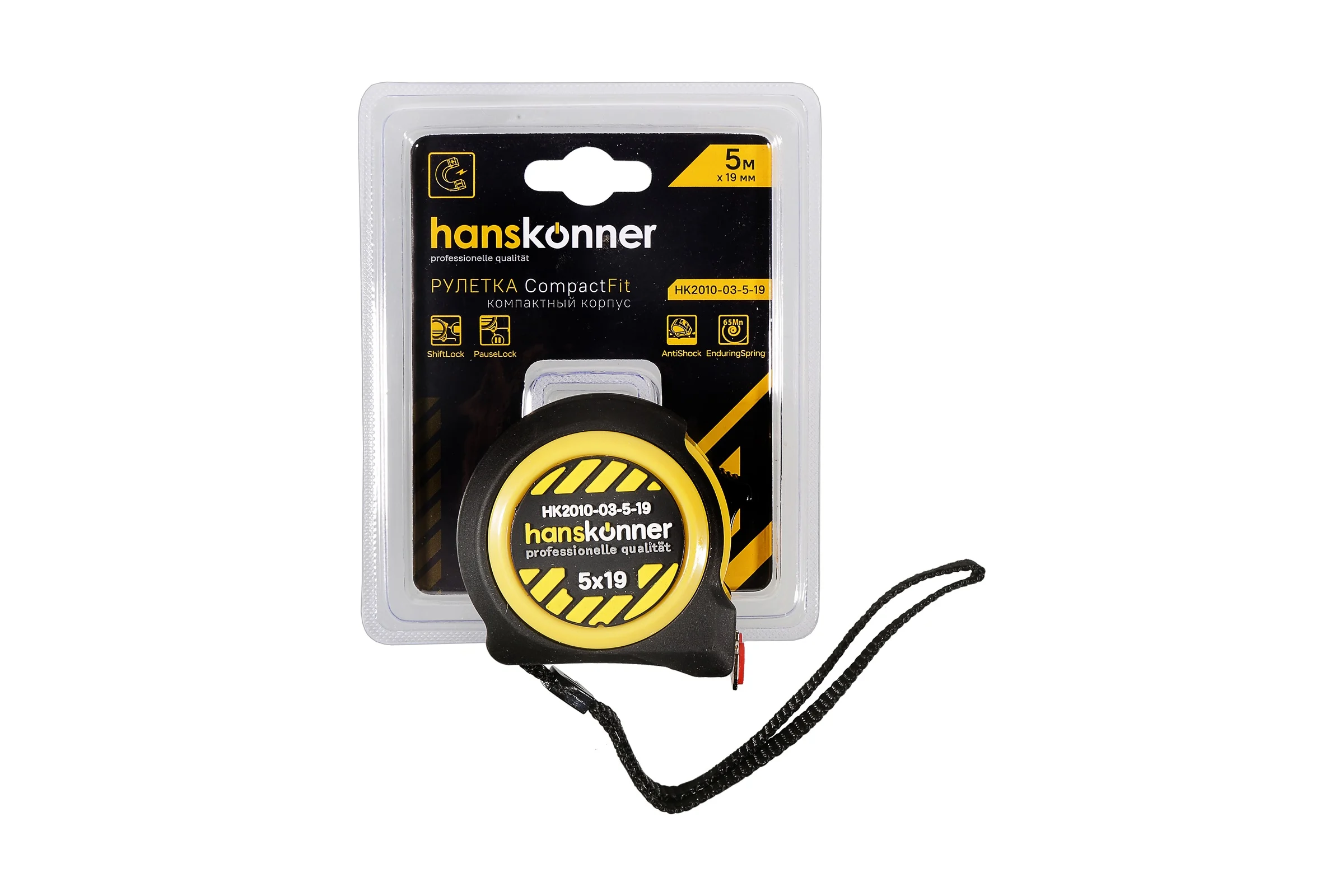 Рулетка Hanskonner 5x19 HK2010-03-5-19