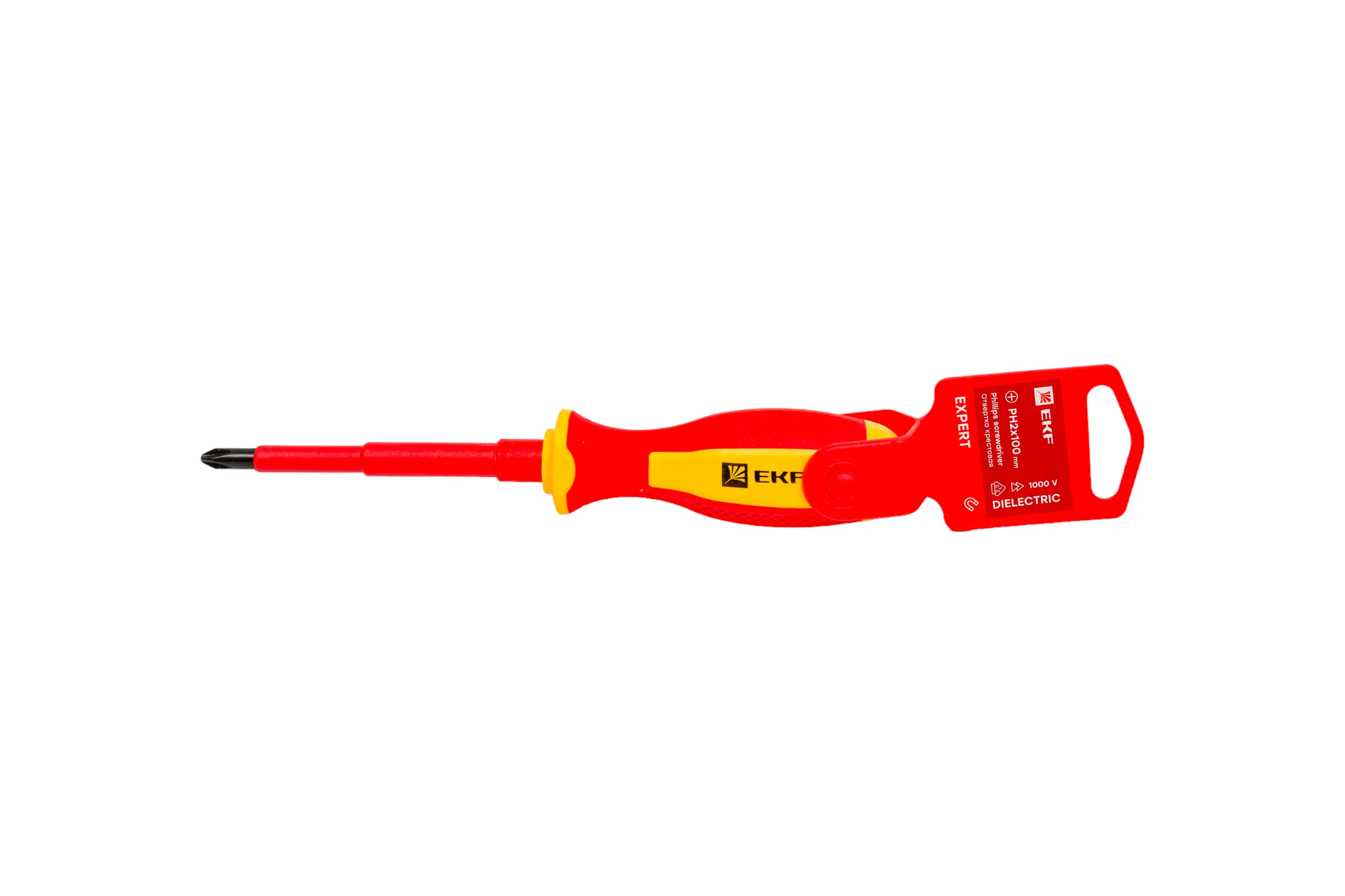 Отвертка EKF Expert PH2x100 мм 1000 В ph-2-100-exp-in