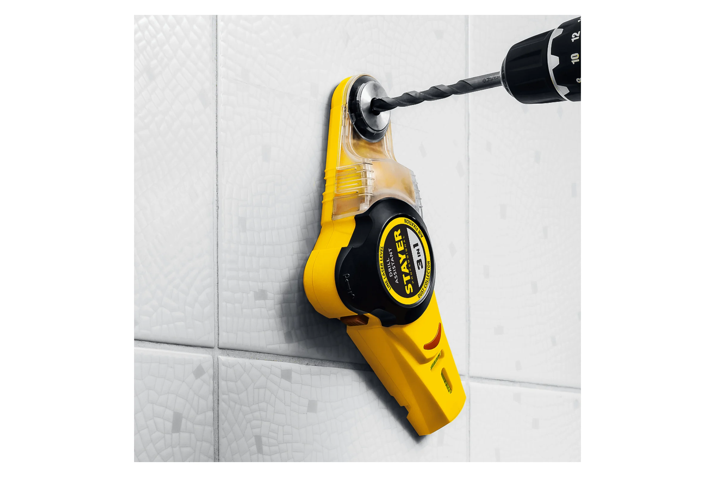 Уровень с приспособлением для сверления STAYER Drill Assistant 34987