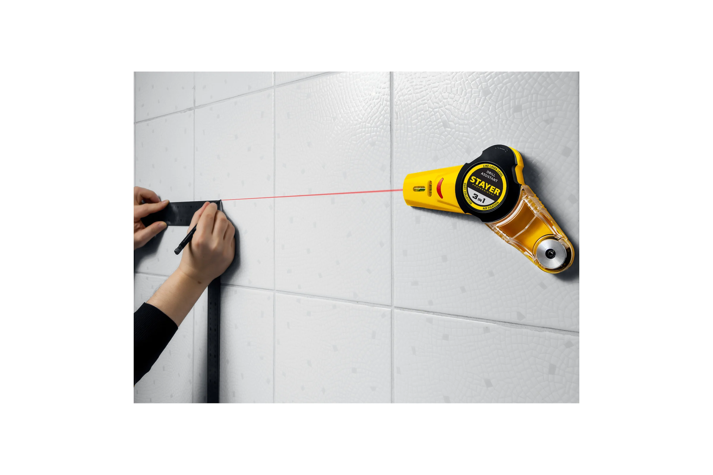 Уровень с приспособлением для сверления STAYER Drill Assistant 34987