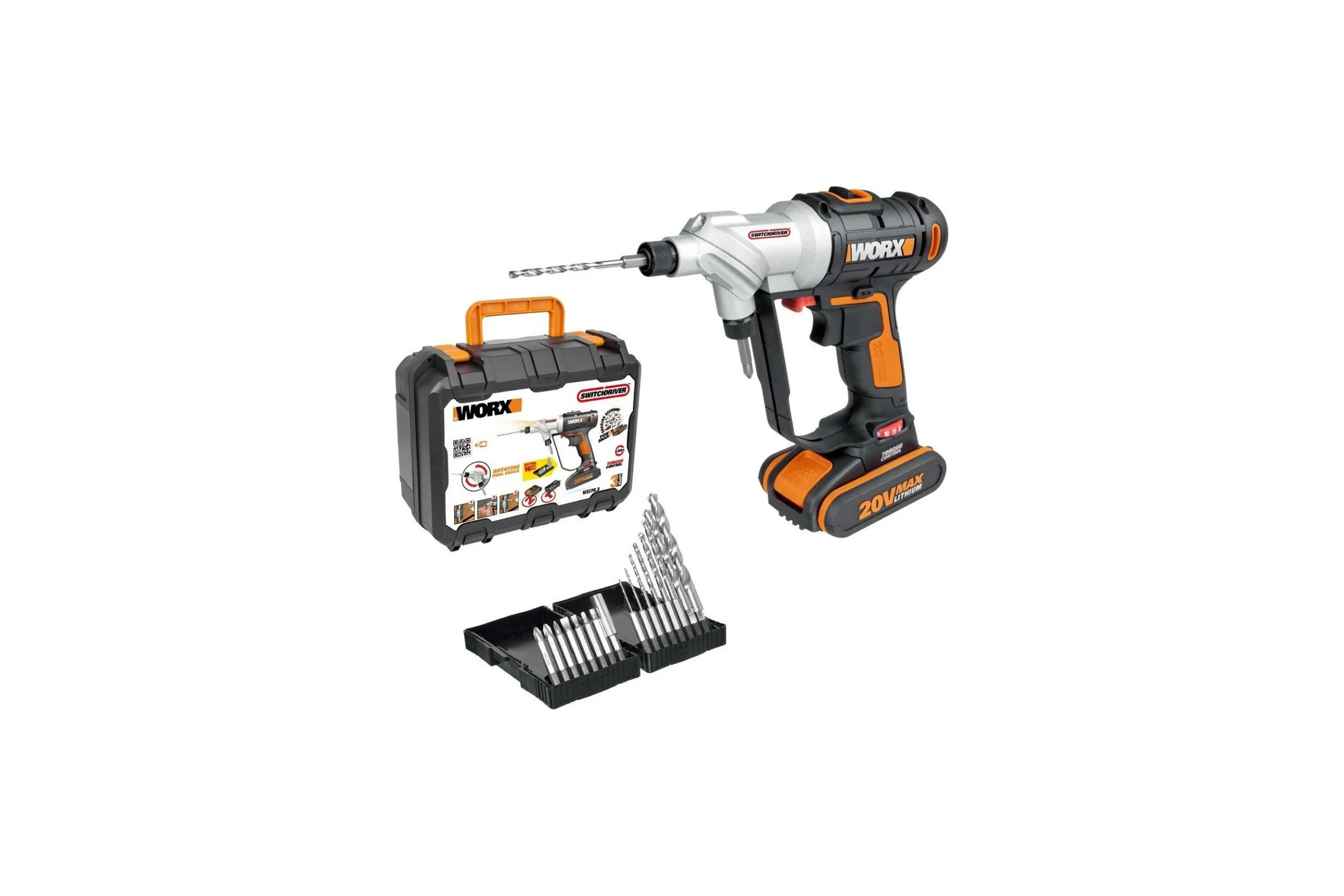 Аккумуляторная дрель-шуруповерт WORX Switchdriver WX176.2
