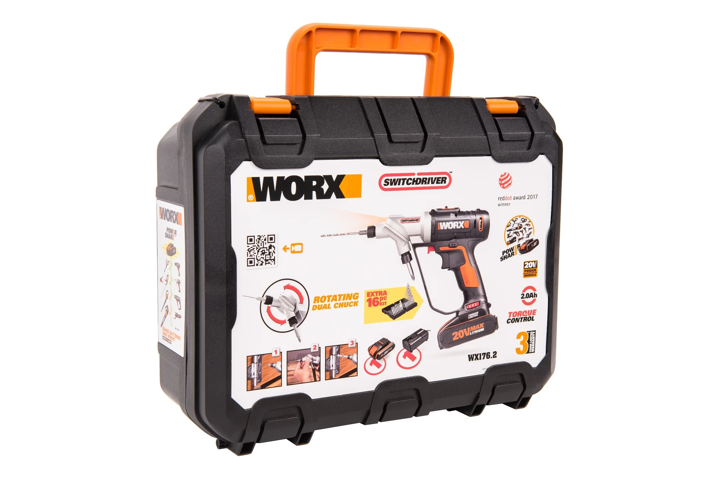 Аккумуляторная дрель-шуруповерт WORX Switchdriver WX176.2