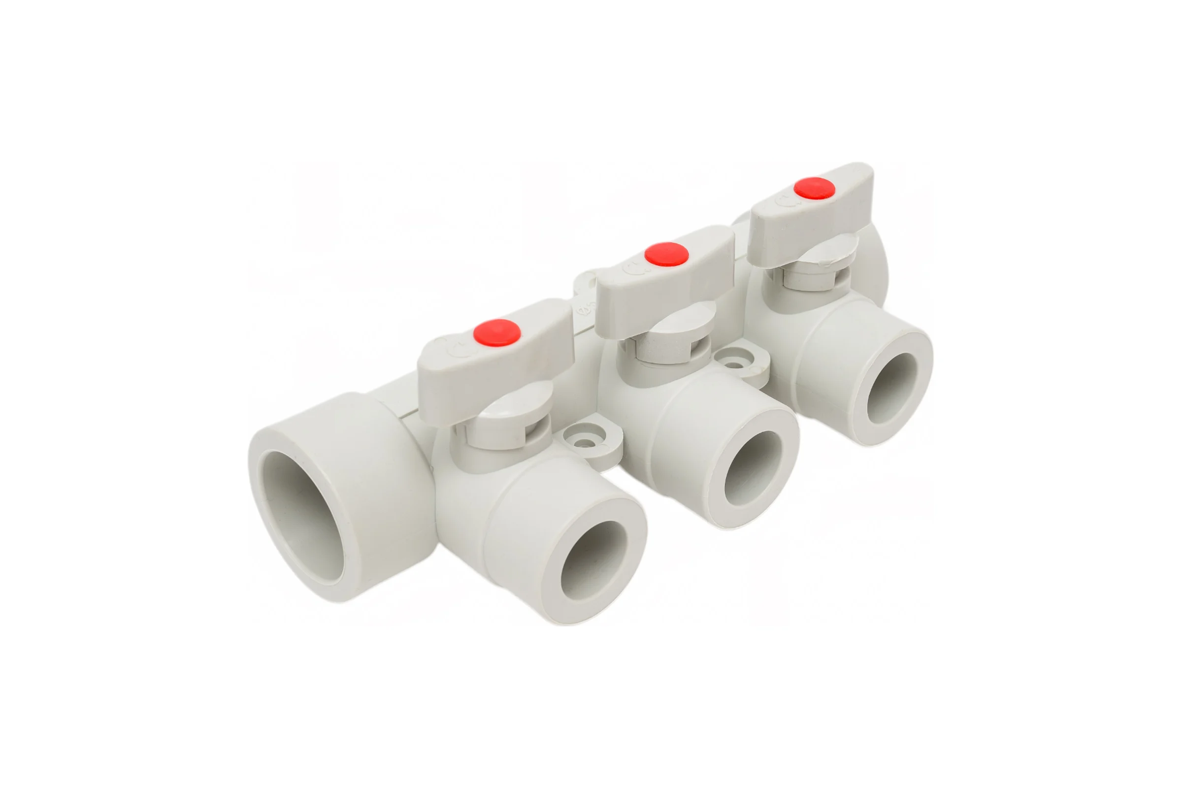 Коллектор с шаровыми кранами LAMMIN ppr 32x3 25/1 серый Lm31081003032G