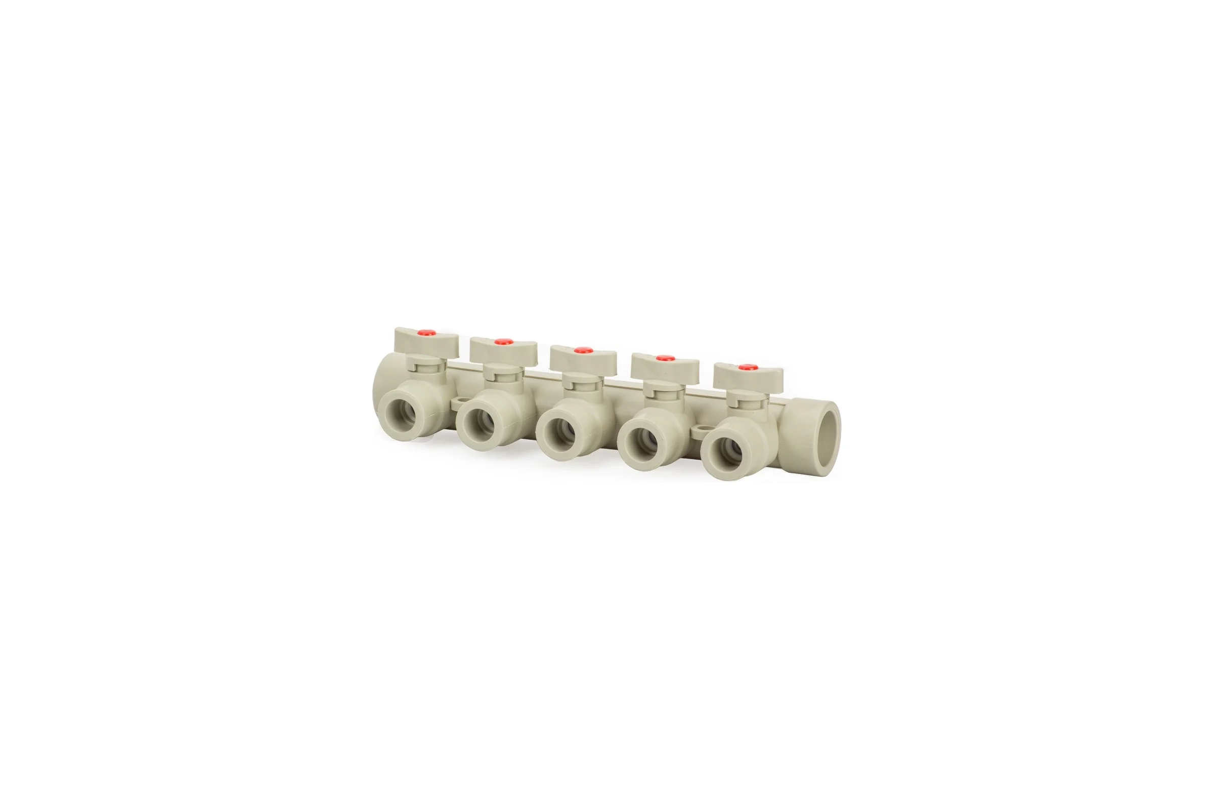 Коллектор с шаровыми кранами LAMMIN ppr 32x5 18/1 серый Lm31081005032G
