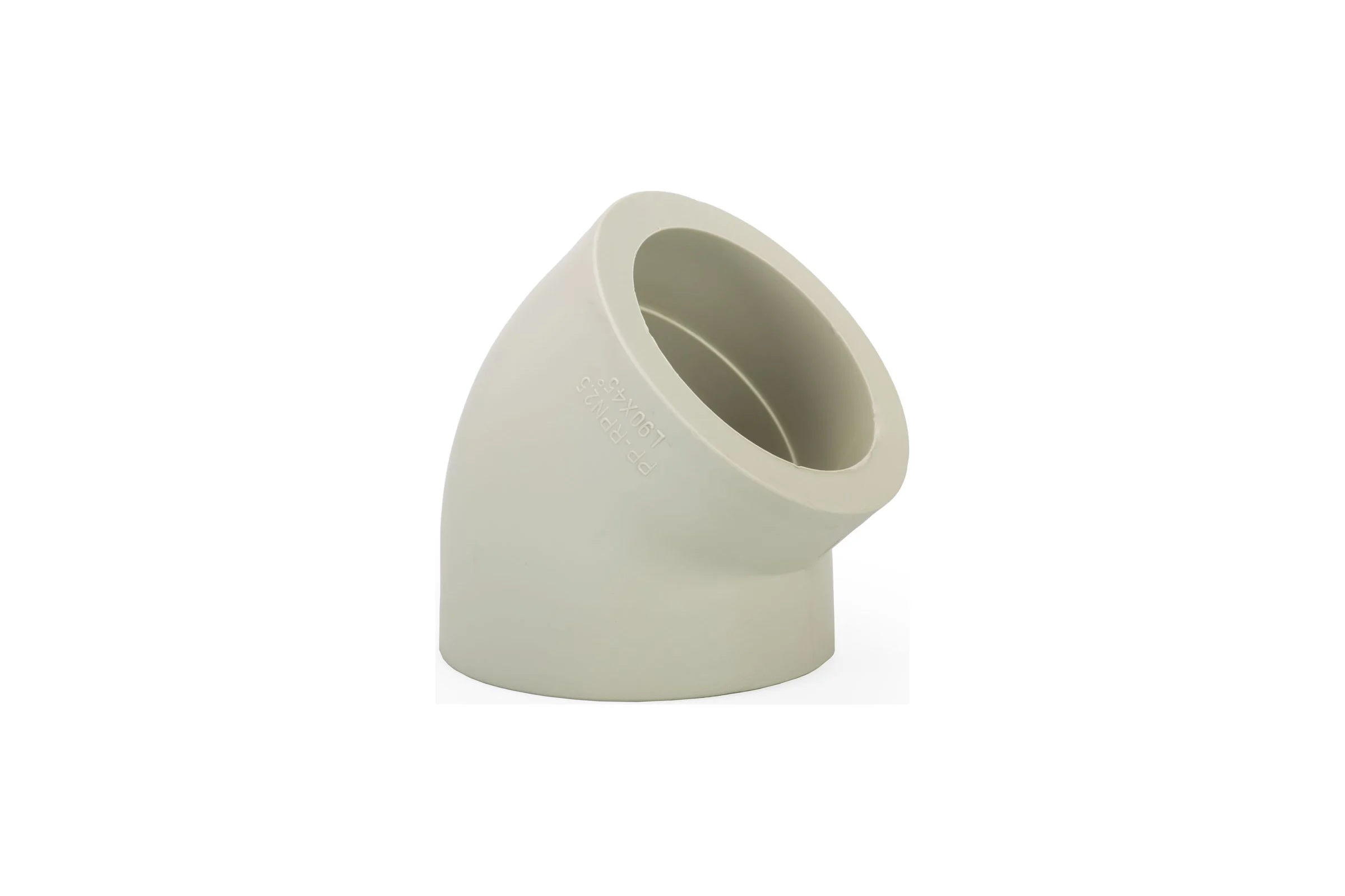 Угольник LAMMIN ppr 45х90 12/2 серый Lm31034045090G