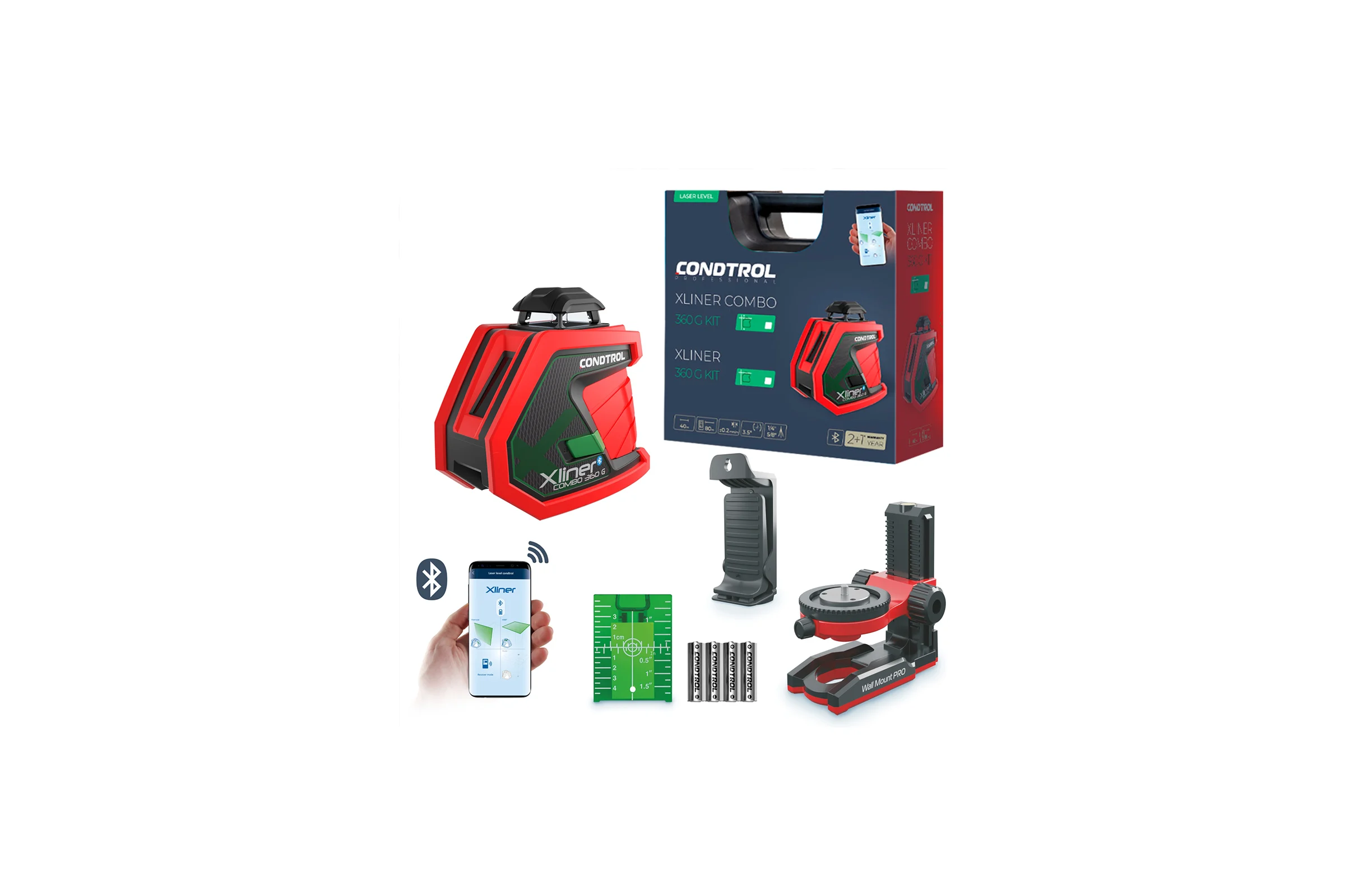 Лазерный нивелир Condtrol Xliner Combo 360G Kit 1-2-412