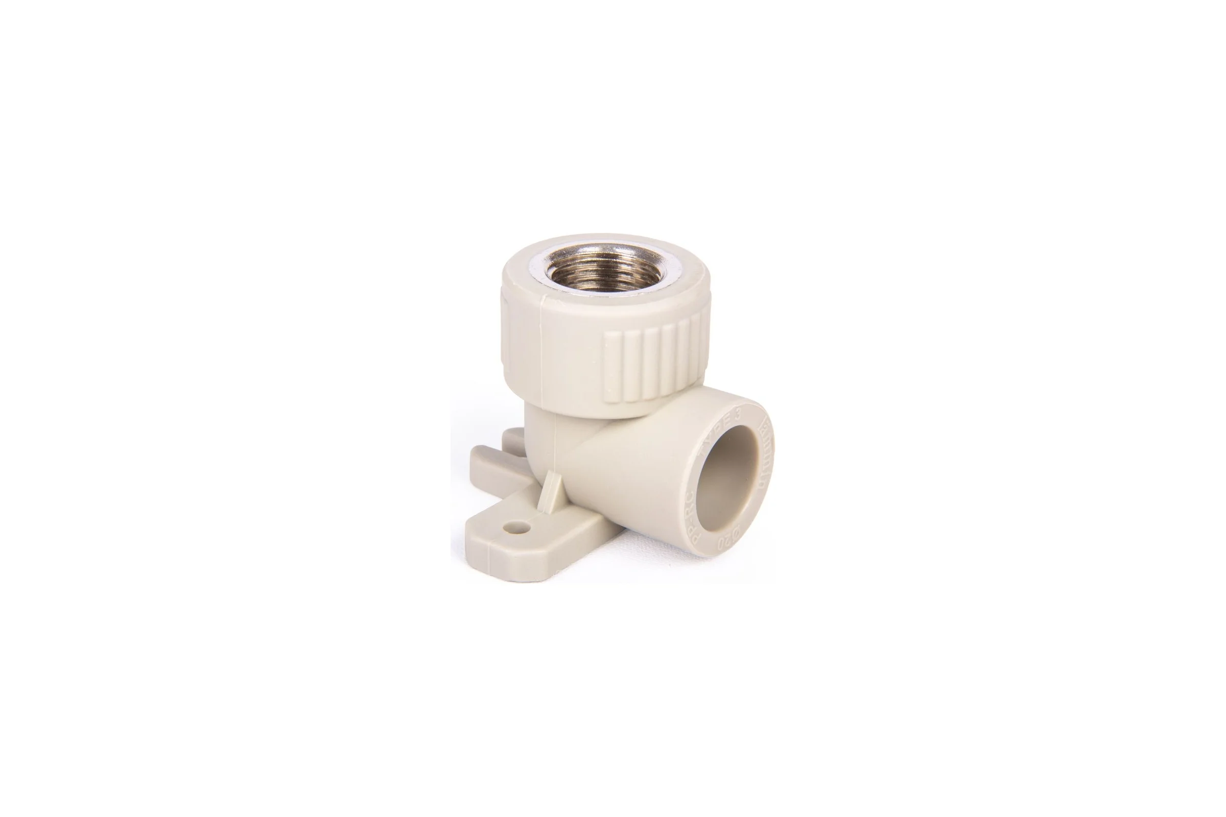 Угольник с креплением LAMMIN ppr вр 20x1/2" 80/20 серый Lm31055020015G
