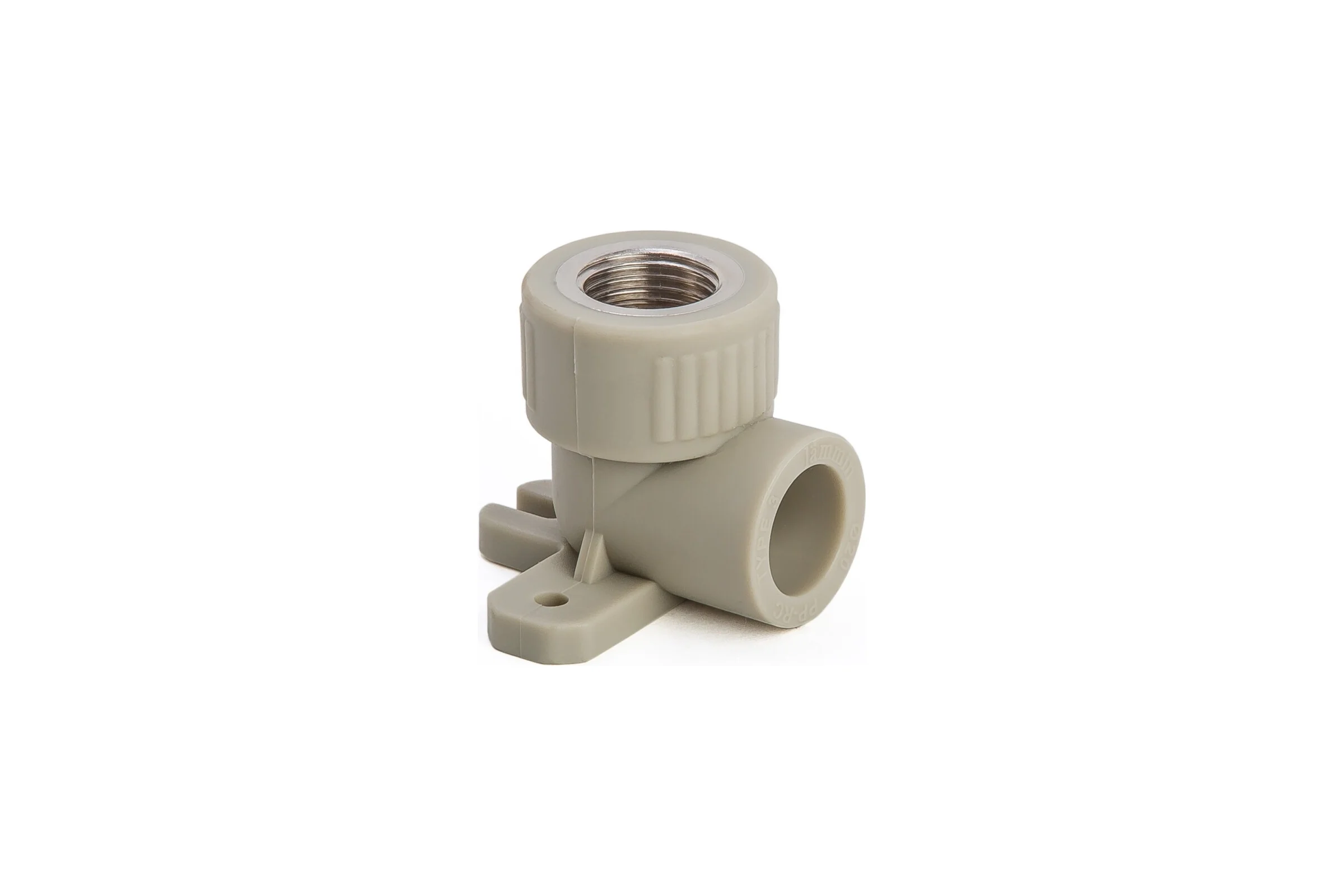 Угольник с креплением LAMMIN ppr вр 25x1/2" 60/20 серый Lm31055025015G