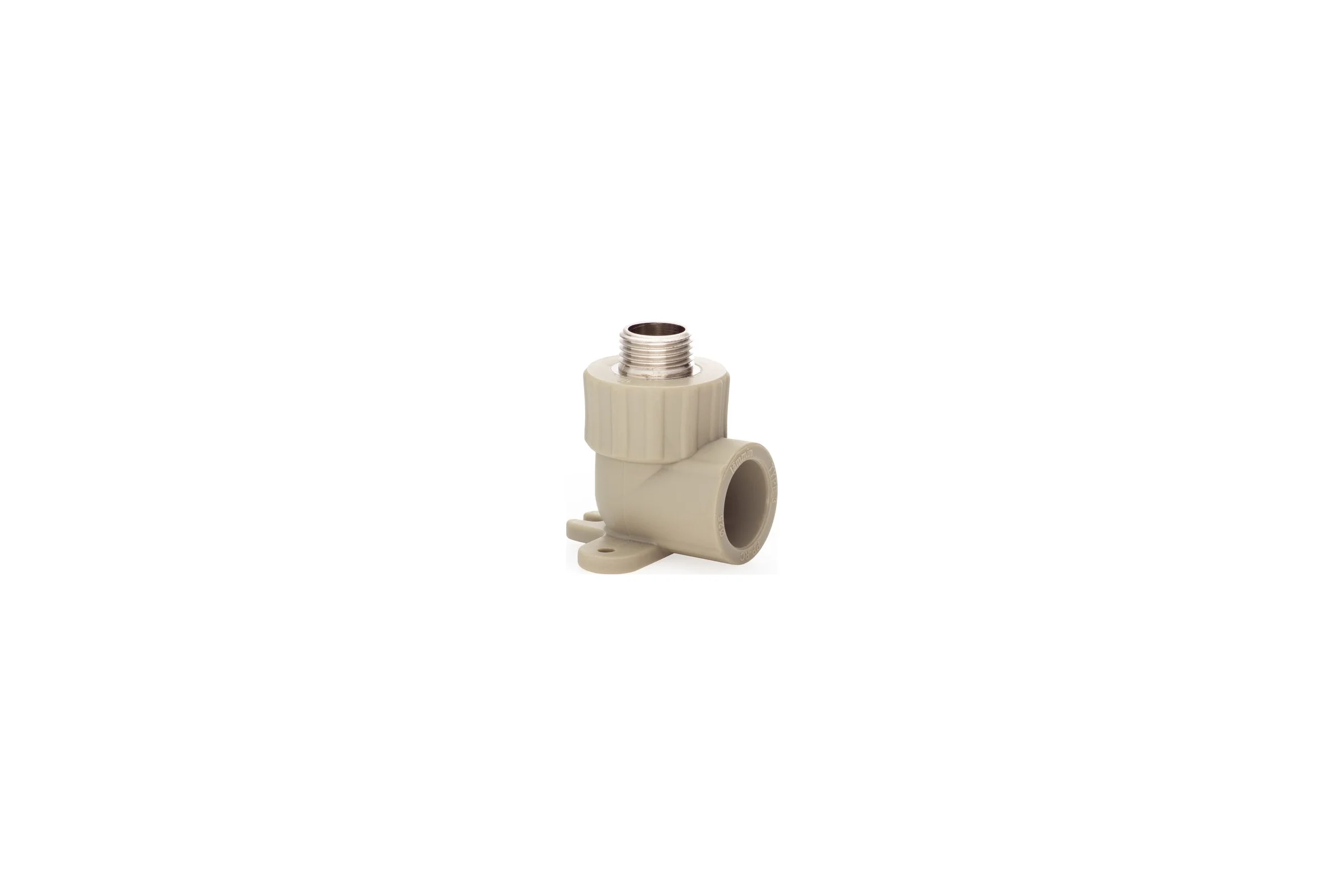 Угольник с креплением LAMMIN ppr нр 25x1/2" 60/20 серый Lm31054025015G