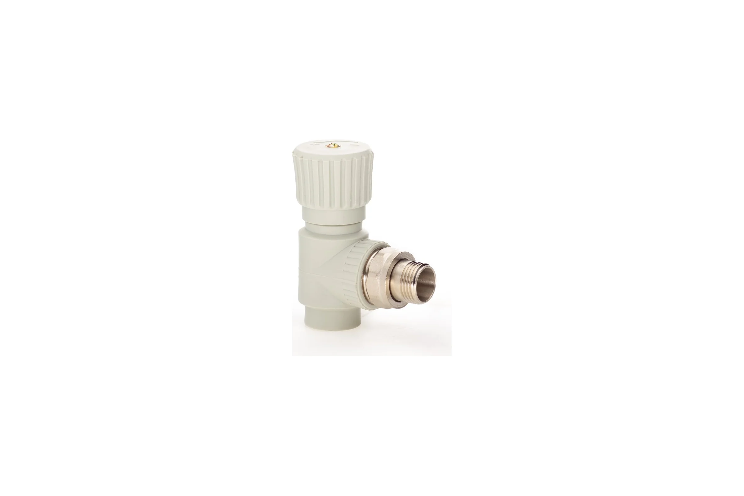 Радиаторный вентиль LAMMIN ppr угловой, 20x1/2" 100/10 серый Lm31078020015G
