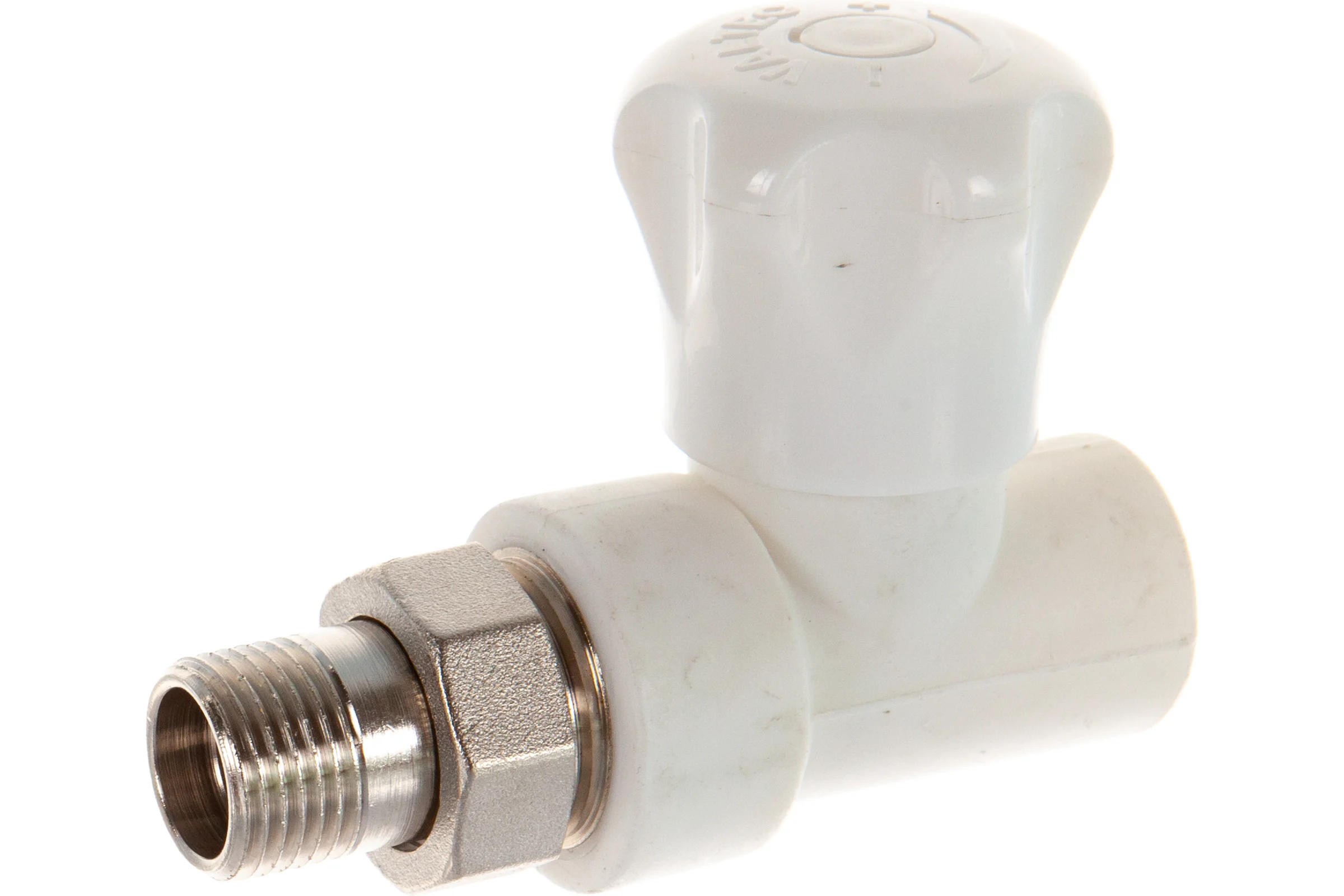 Прямой клапан PPR VALTEC со сгоном 20х1/2 VTp.717.V.02004