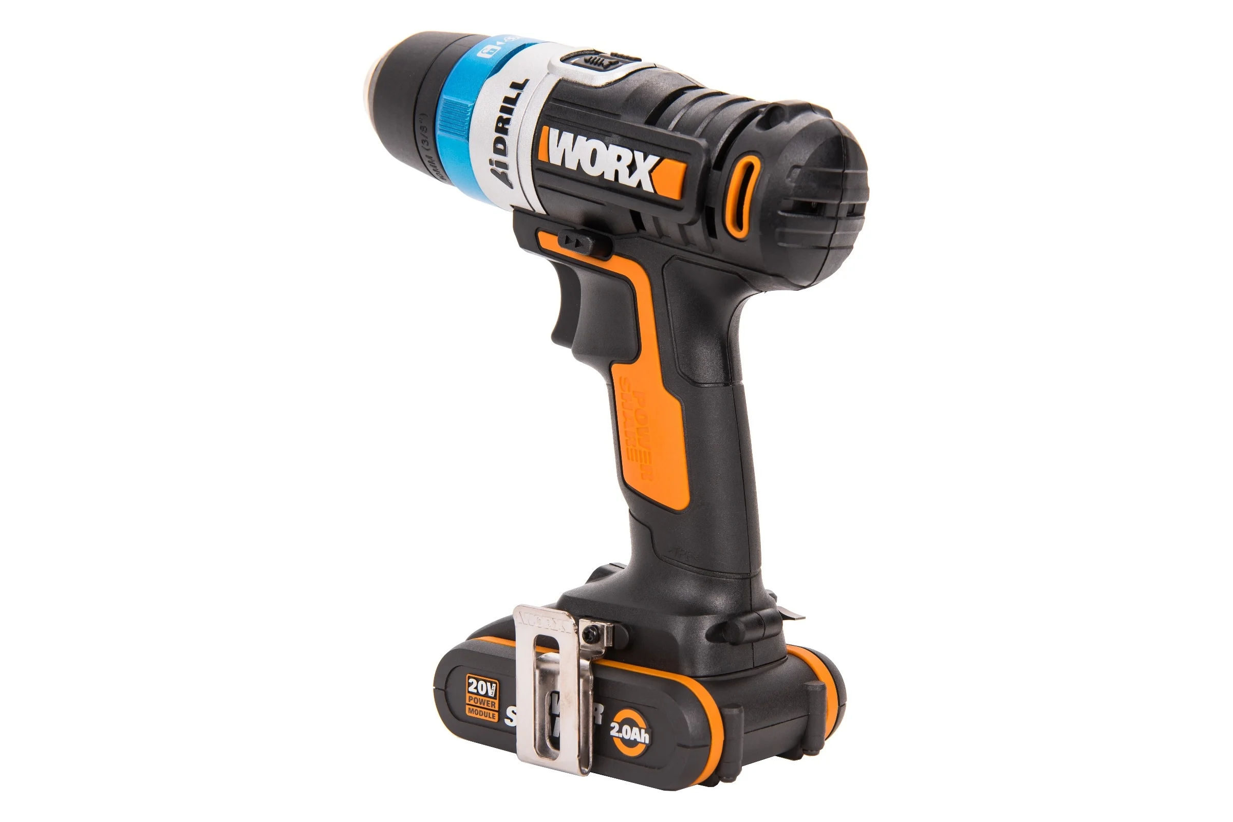 Аккумуляторная дрель-шуруповерт WORX AiDrill 20В, 2Ач x1, кейс WX178
