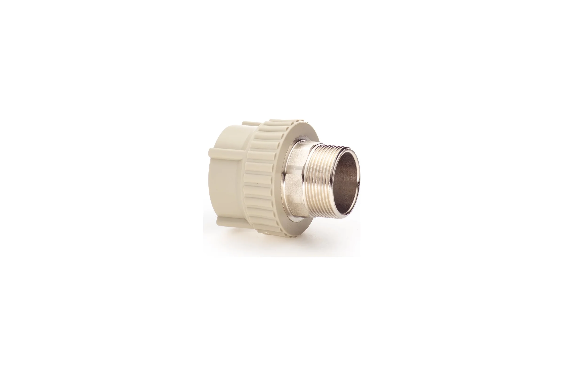 Комбинированная муфта LAMMIN ppr нр 50x1_1/2" под ключ 15/3 серый Lm31042050040G
