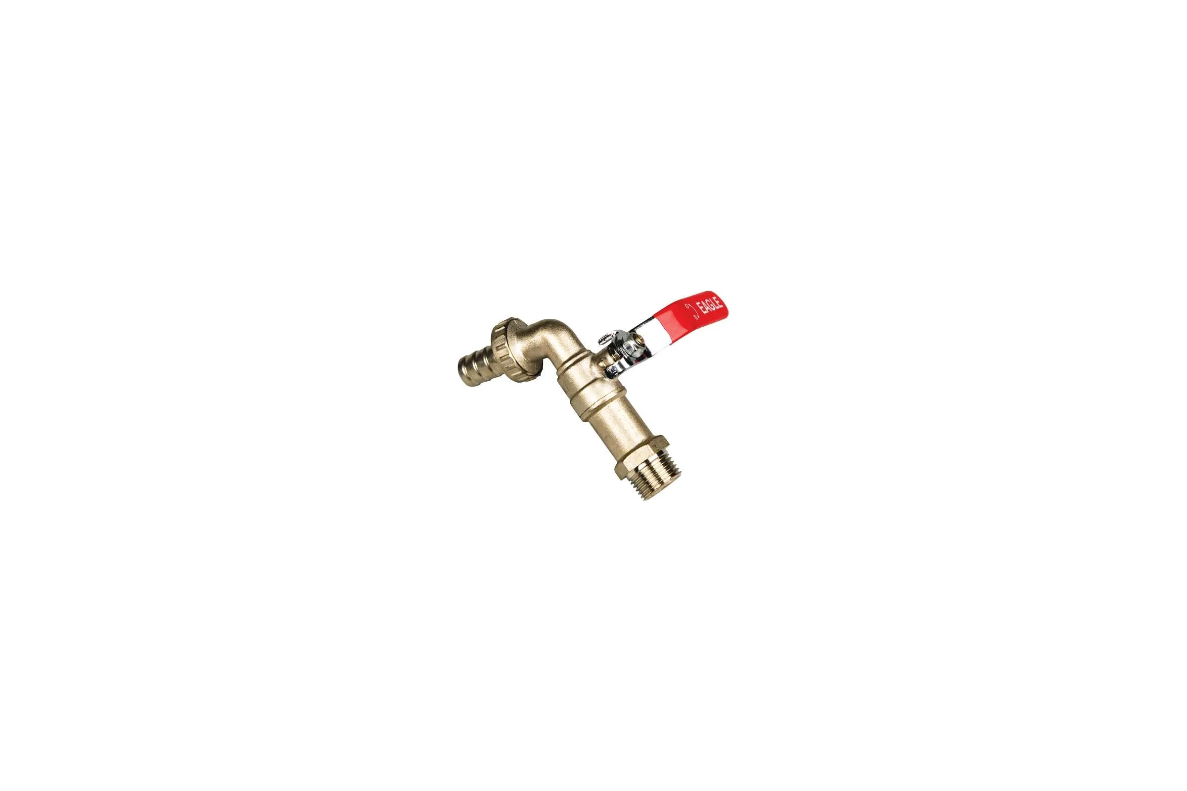 Сливной шаровой кран BYR PEX н.р. 1/2", с патрубком для присоединения шланга 9610