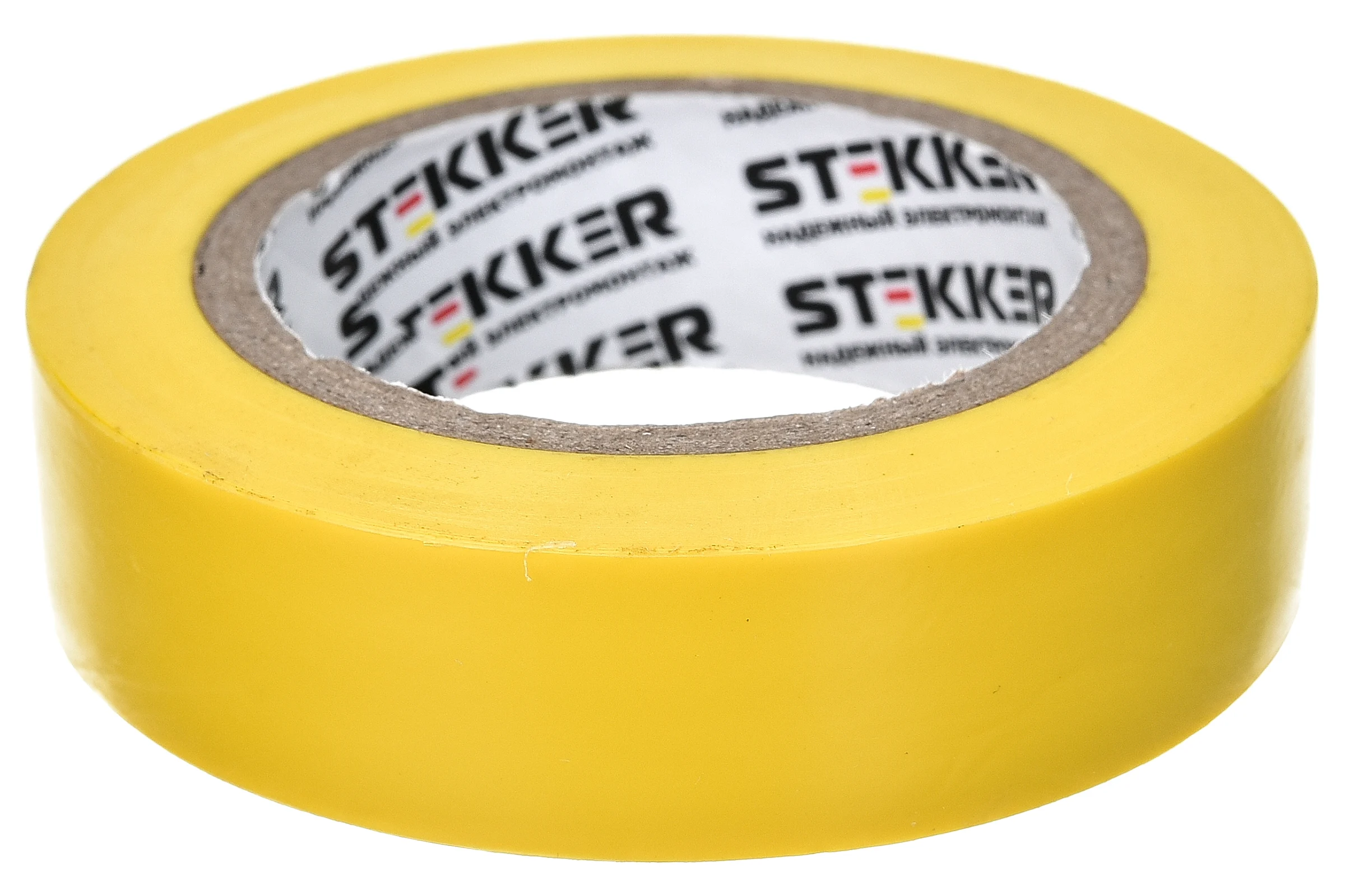Изоляционная лента STEKKER 0,13x15 мм, 10 м, желтая, INTP01315-10 32826