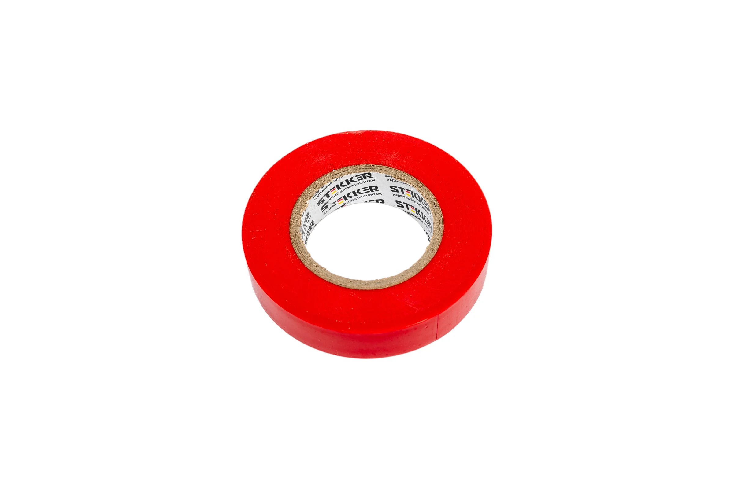 Изоляционная лента STEKKER 0,13x15 мм, 20 м, красная, INTP01315-20 32828