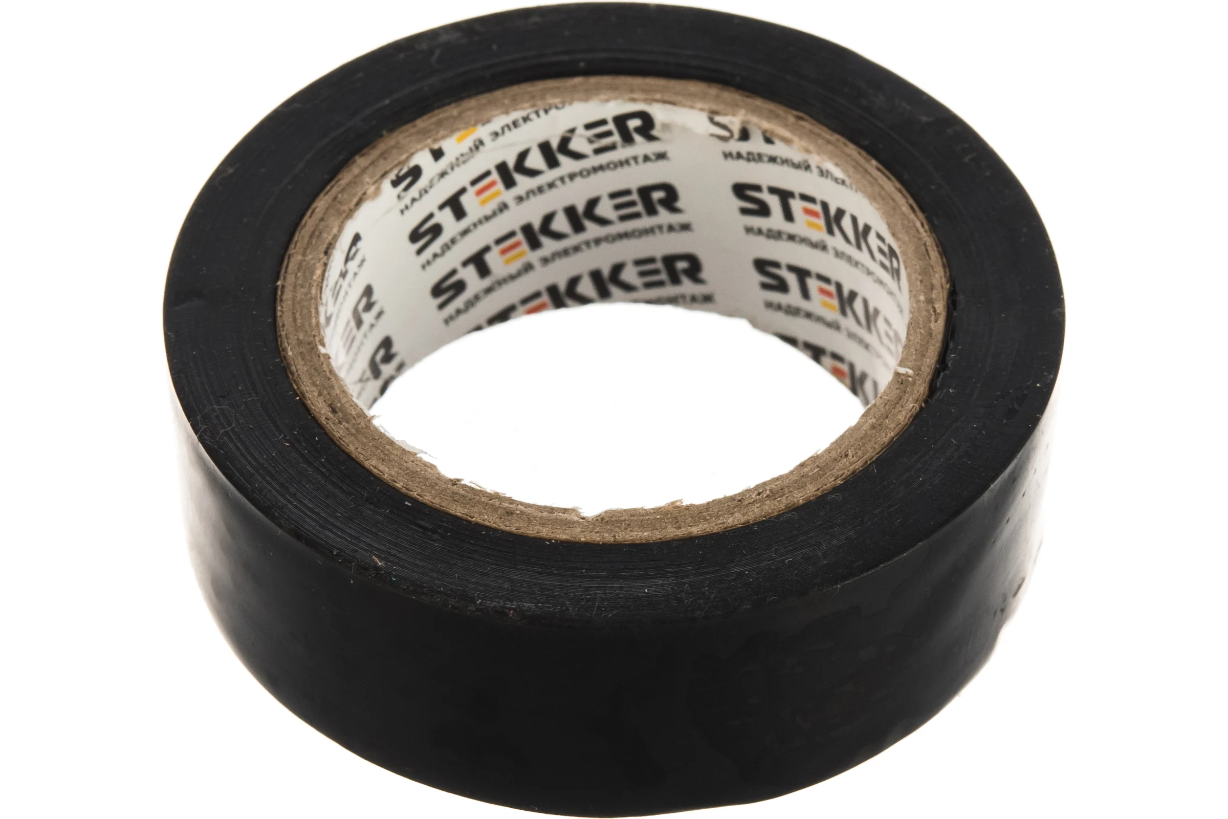 Изоляционная лента STEKKER 0,13x19 мм, 10 м, черная, INTP01319-10 32834