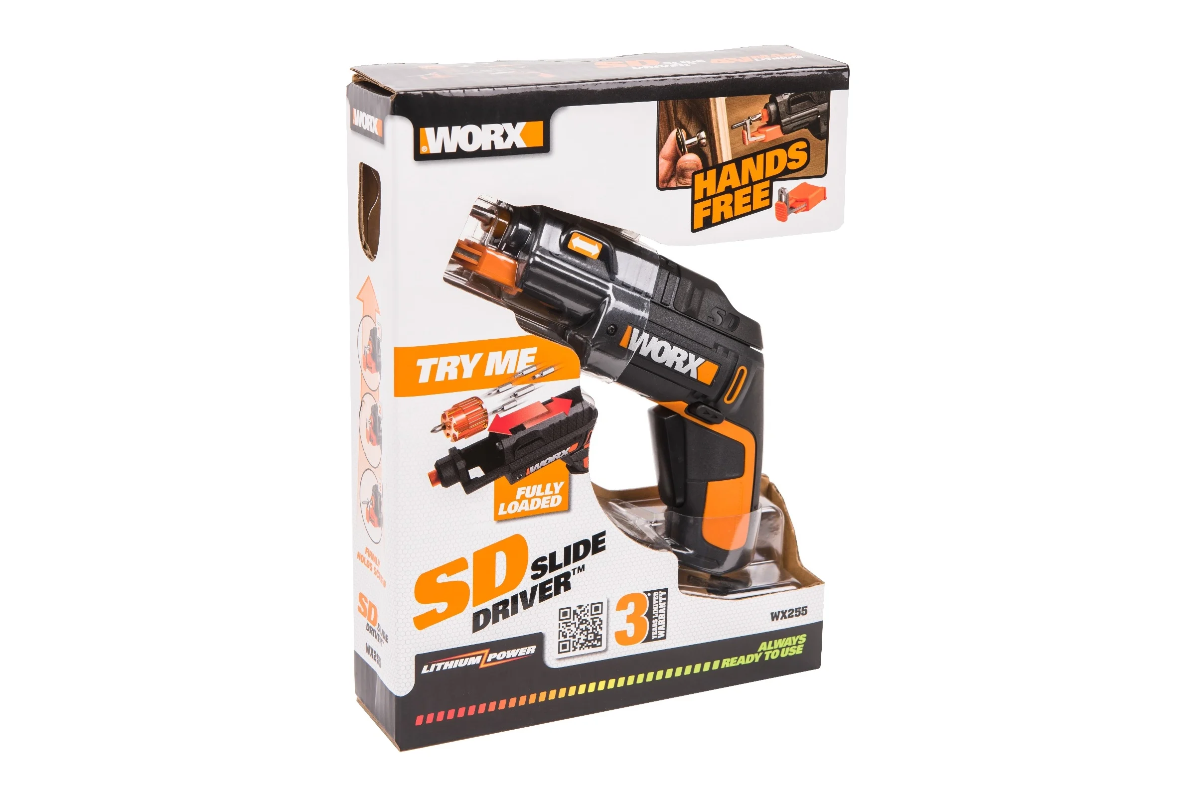 Аккумуляторная отвертка с набором бит WORX WX255 SD Slide Driver WX255