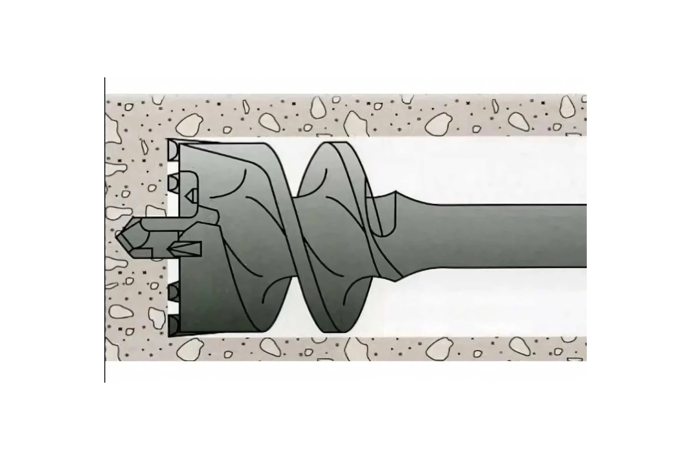 Бур проломной СТС-031 50x1000 мм, SDS-max Strong стс-031501000