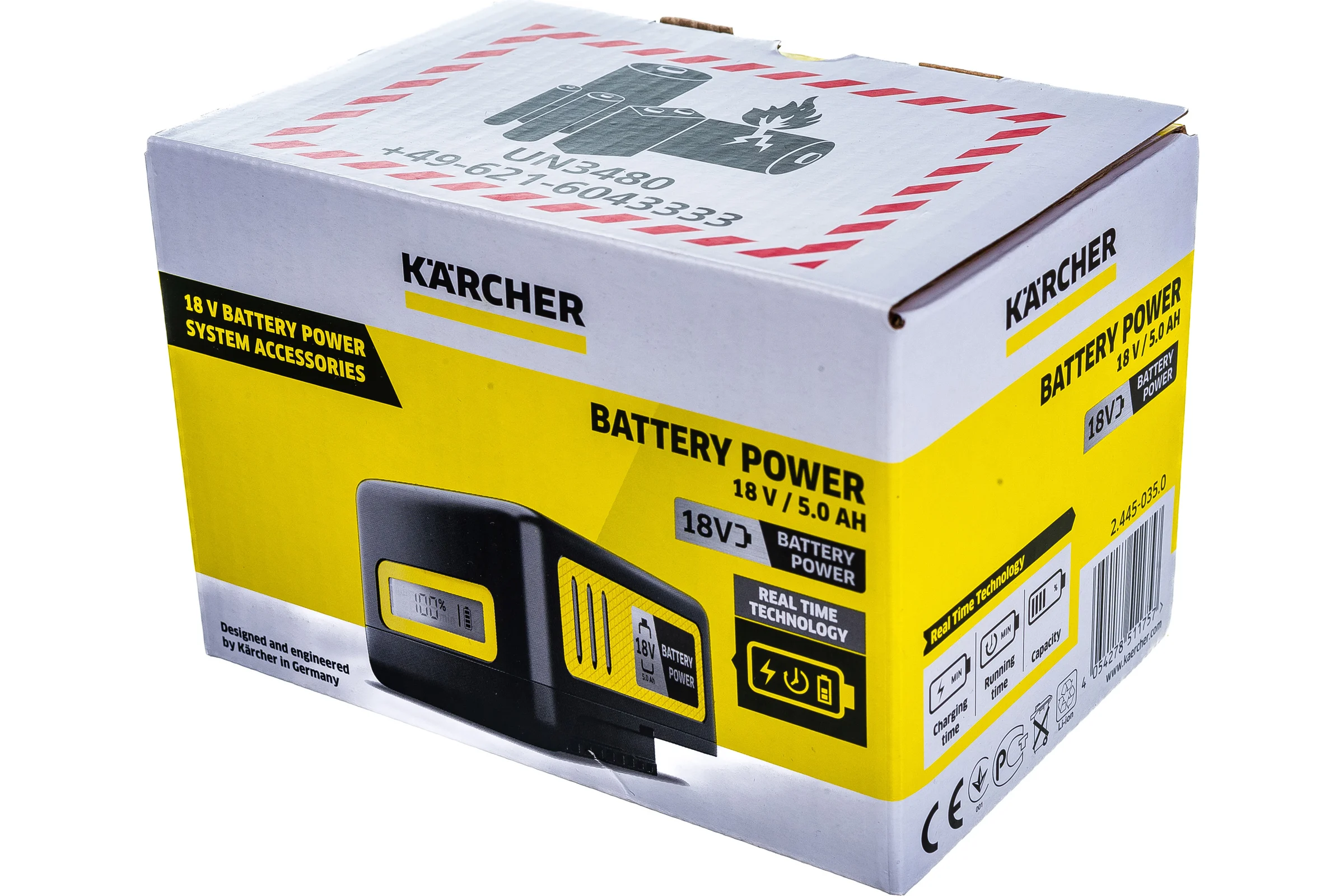 Аккумулятор Battery Power 18/50 (18 В; 5.0 А*ч; Li-Ion) KARCHER 2.445-035