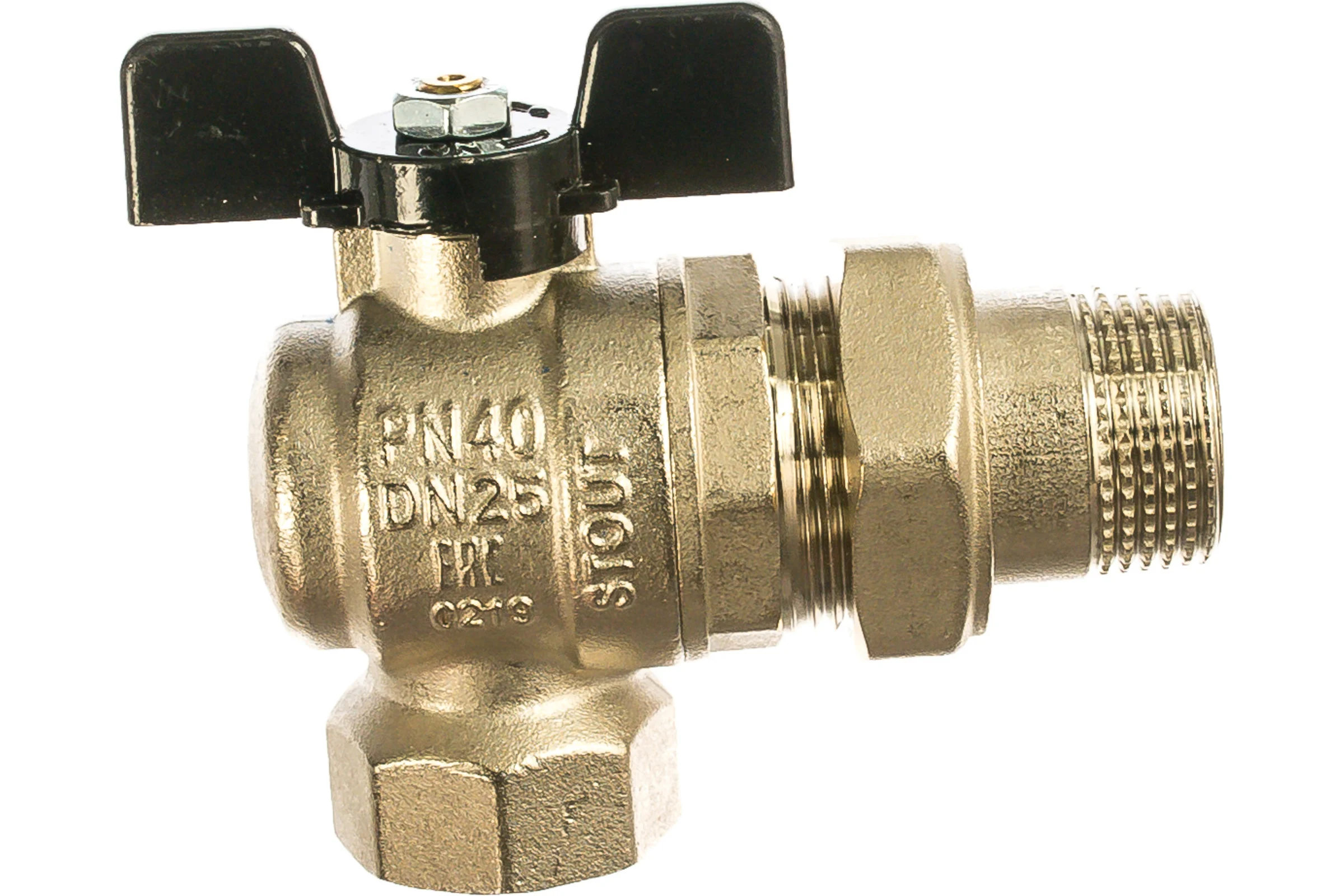Шаровой угловой кран с американкой STOUT ВН 1 SVB-0008-200025 RG00938T5RMMA7