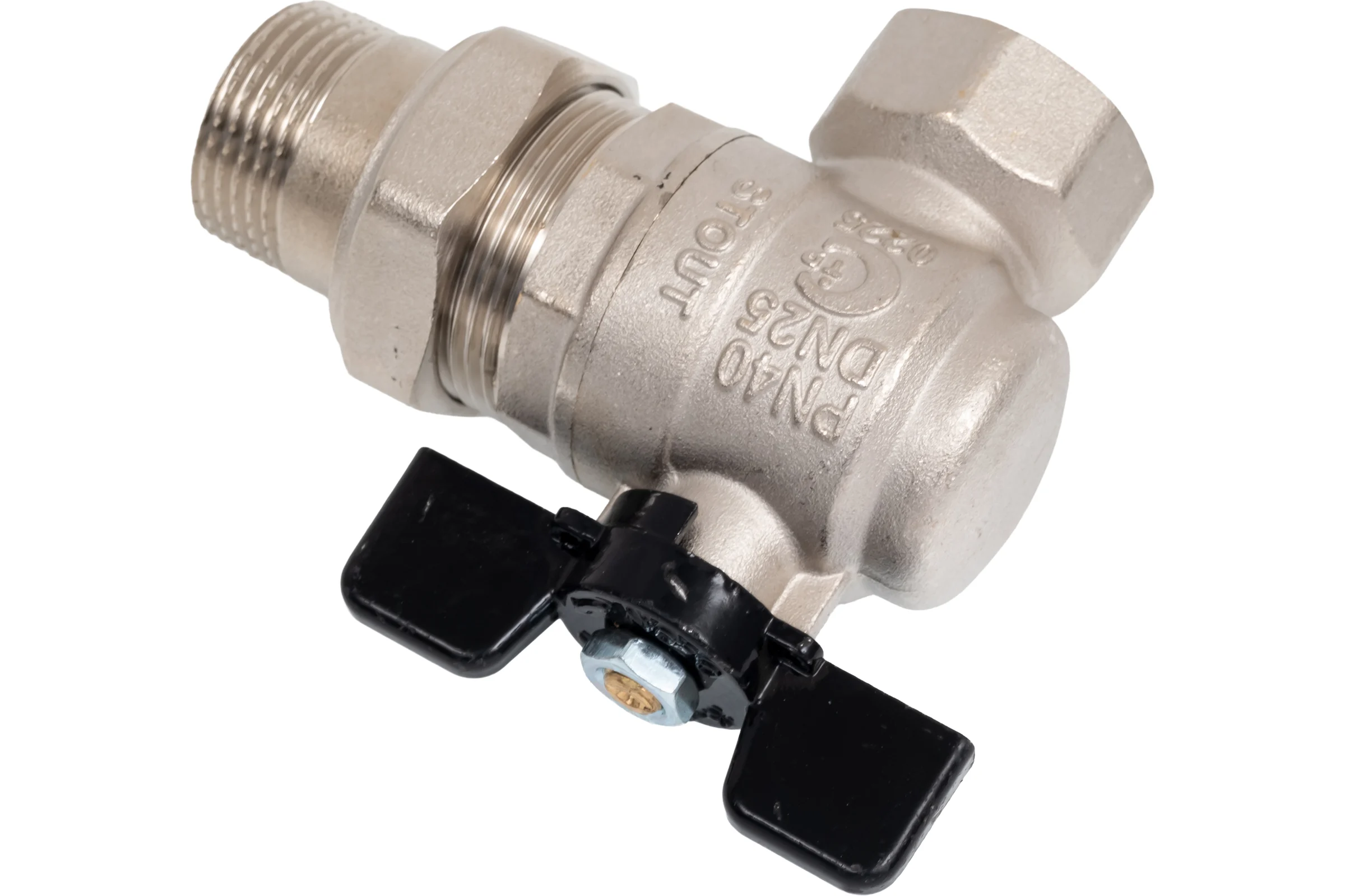 Шаровой угловой кран с американкой STOUT ВН 1 SVB-0008-200025 RG00938T5RMMA7