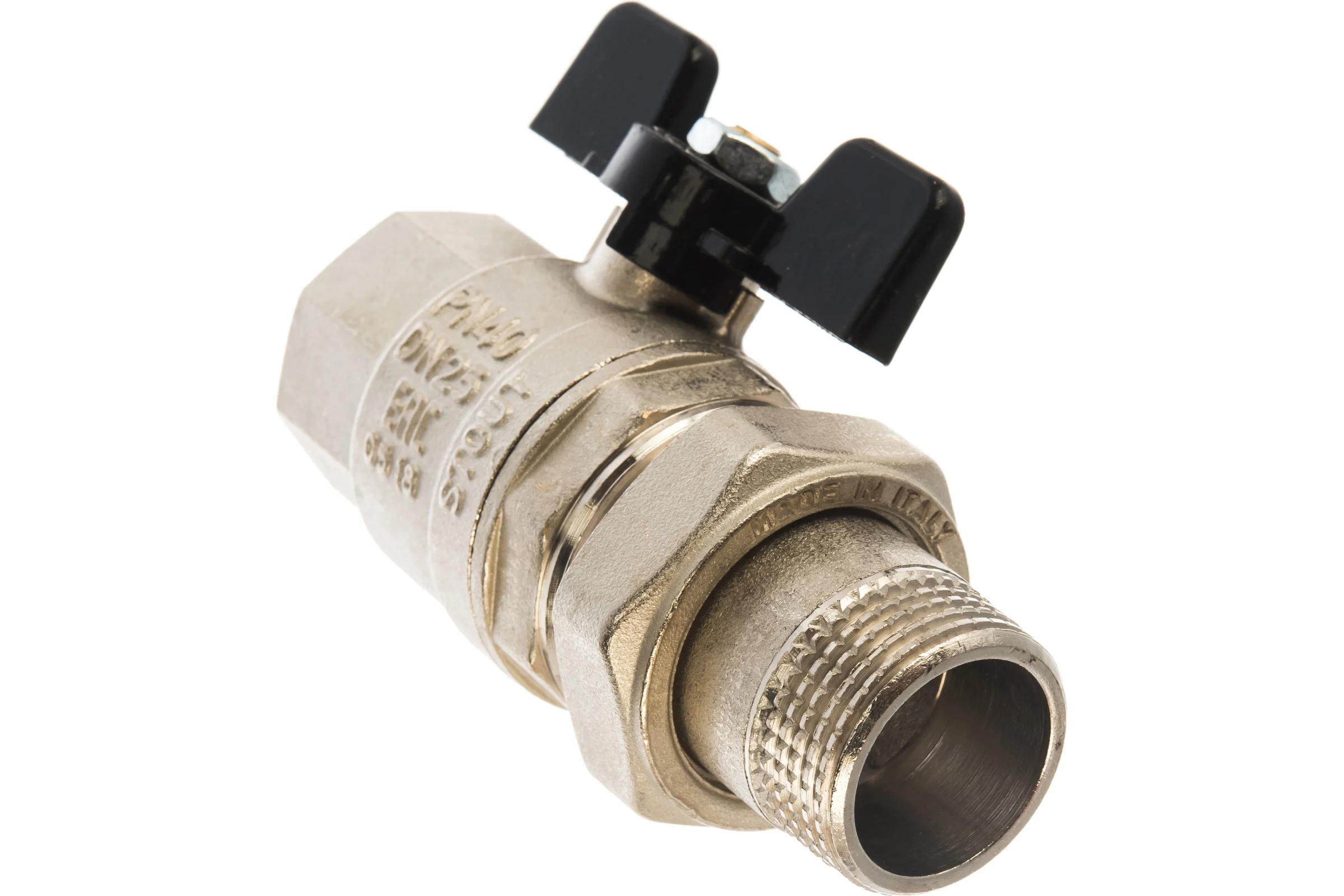 Шаровой полнопроходной кран с американкой STOUT 1" ВР/НР ручка бабочка SVB-0007-200025 RG00938T5RKH9U