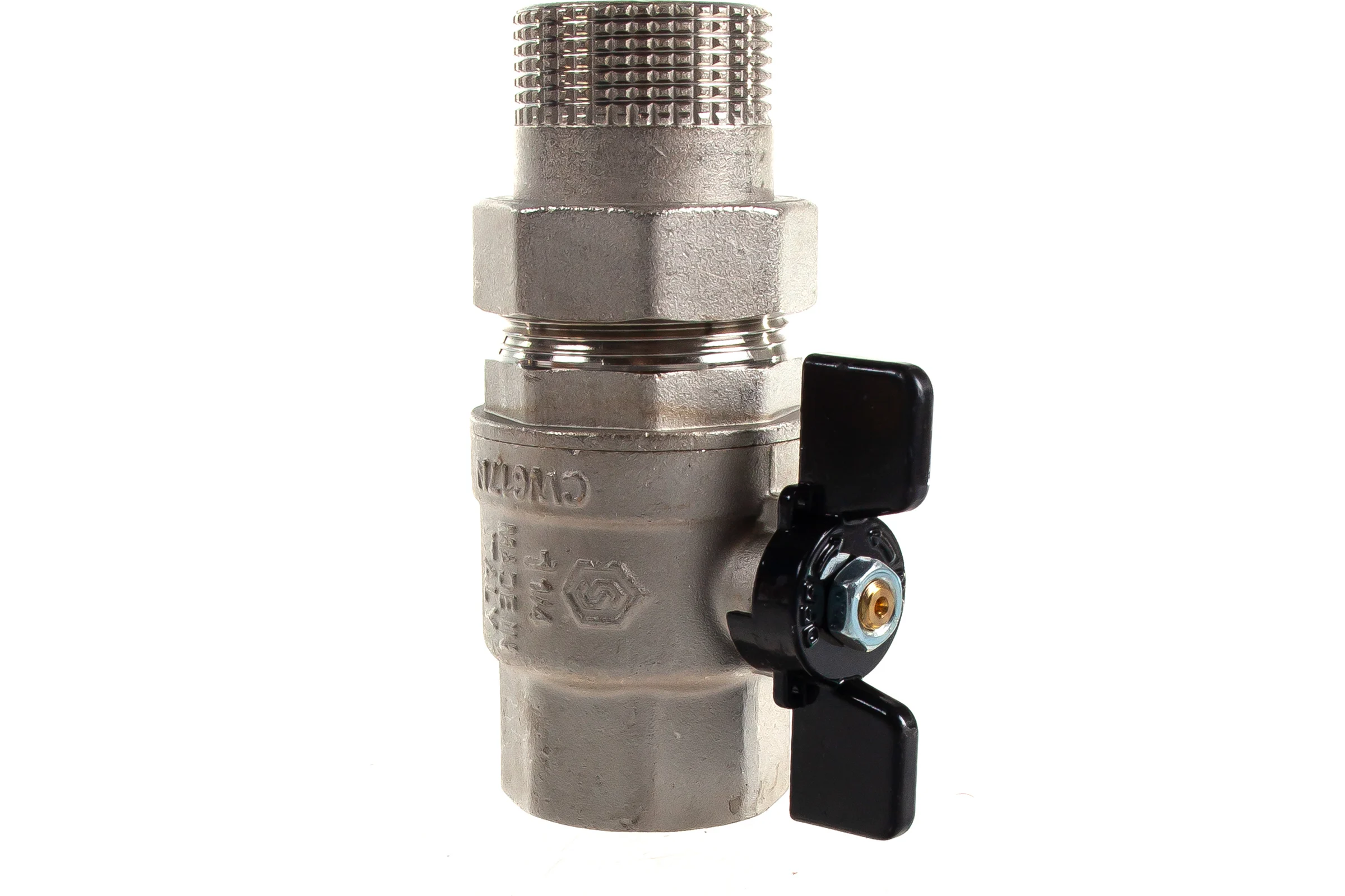 Шаровой полнопроходной кран с американкой STOUT 1 1/4" ВР/НР ручка бабочка SVB-0007-200032 RG00938T5RKQ1V