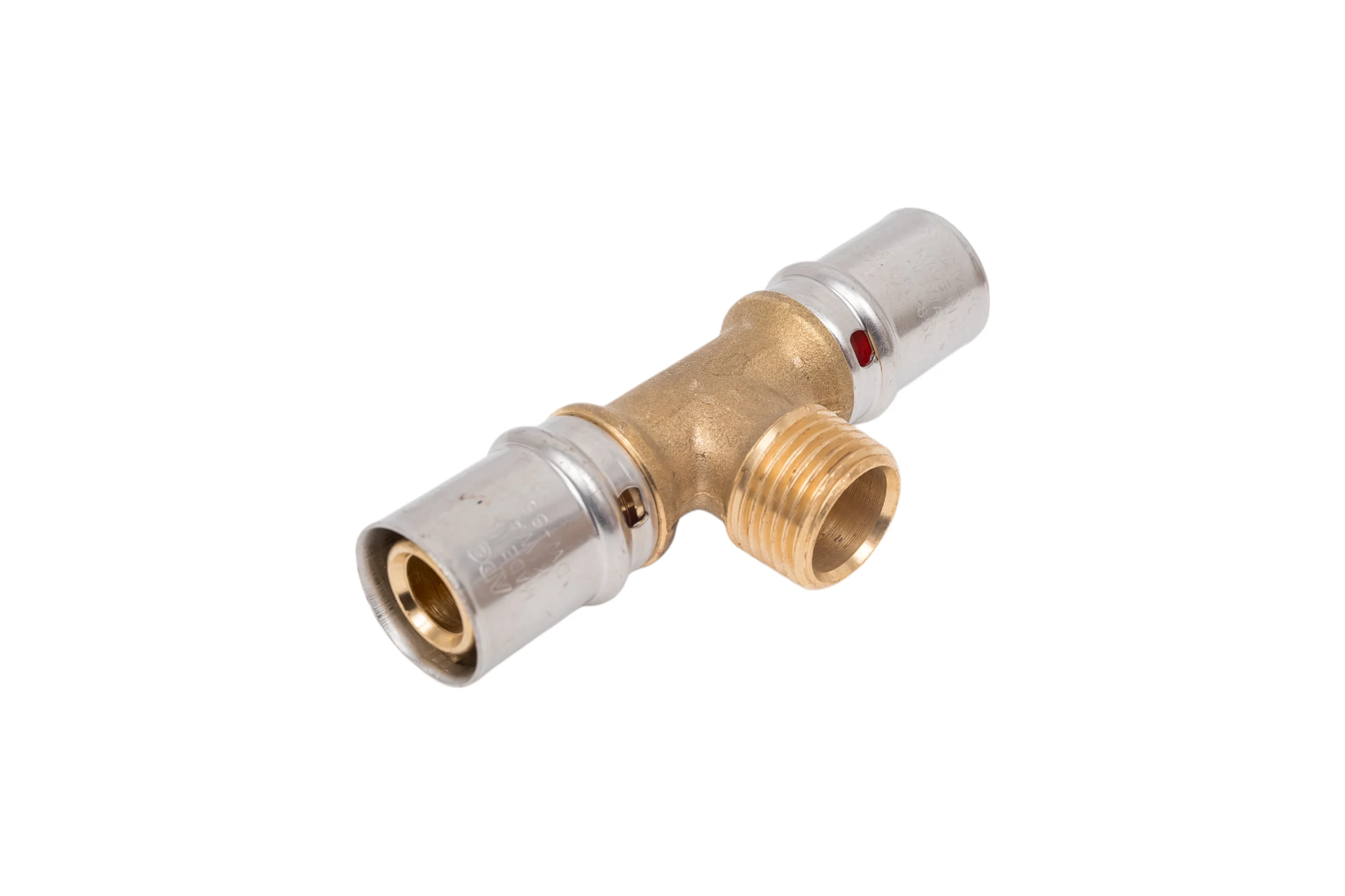 Тройник-переходник с наружной резьбой STOUT 20х1/2х20 прессовой SFP-0008-201220 RG008S9C24RVPM