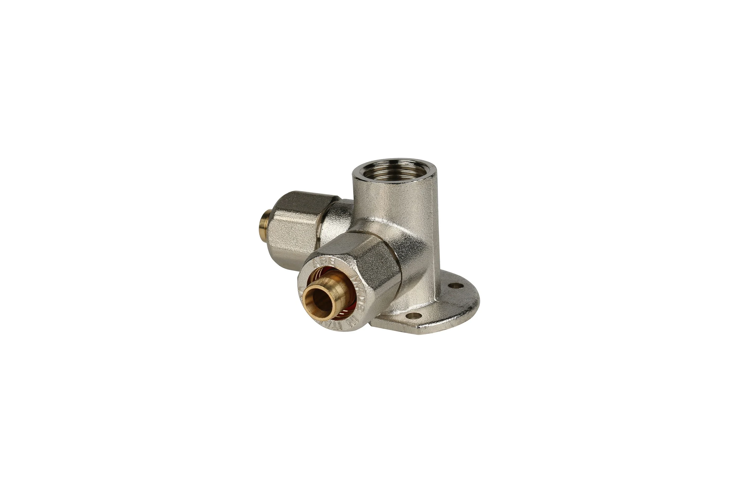 Тройник STOUT настенный с креплением 1/2х20 винтовой SFS-0014-001220 RG008S9DJR45KO