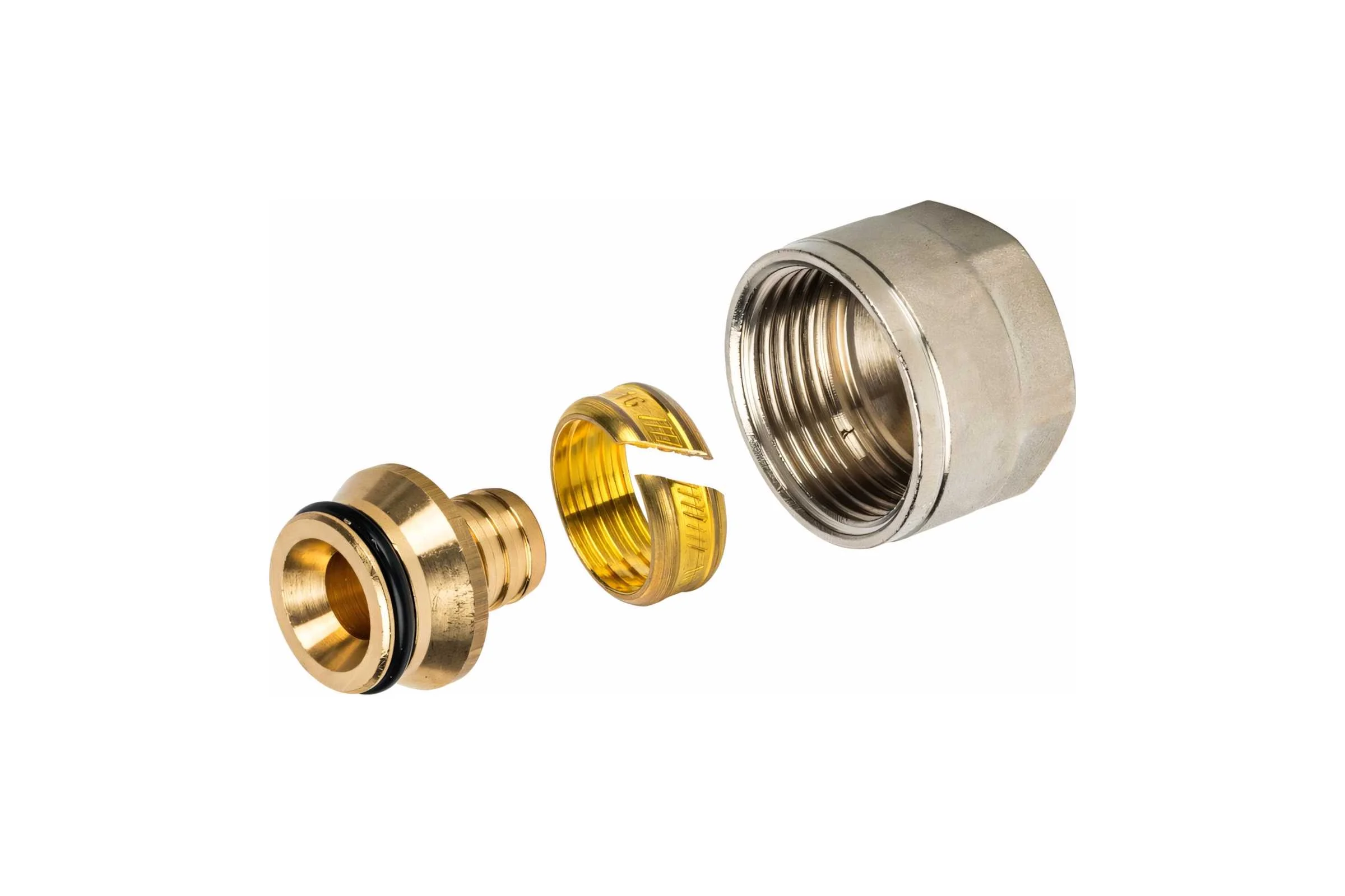 Компрессионный фитинг для труб PEX STOUT 16х2,2х3/4 SFC-0020-001622 RG008P29KA12AC