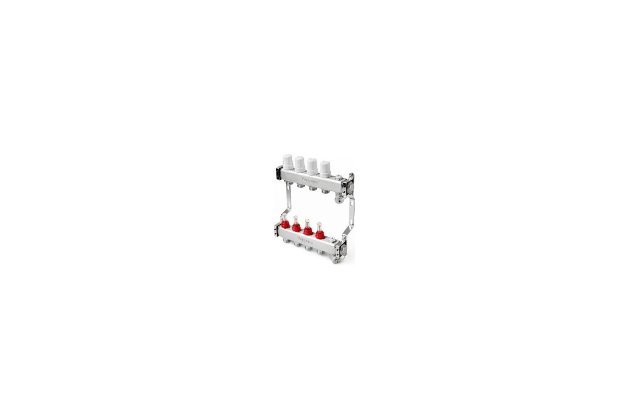 Коллекторный блок с расходомерами PRO AQUA ШК 11 выходов, 630 мм, 1x3/4 V500MB.11b