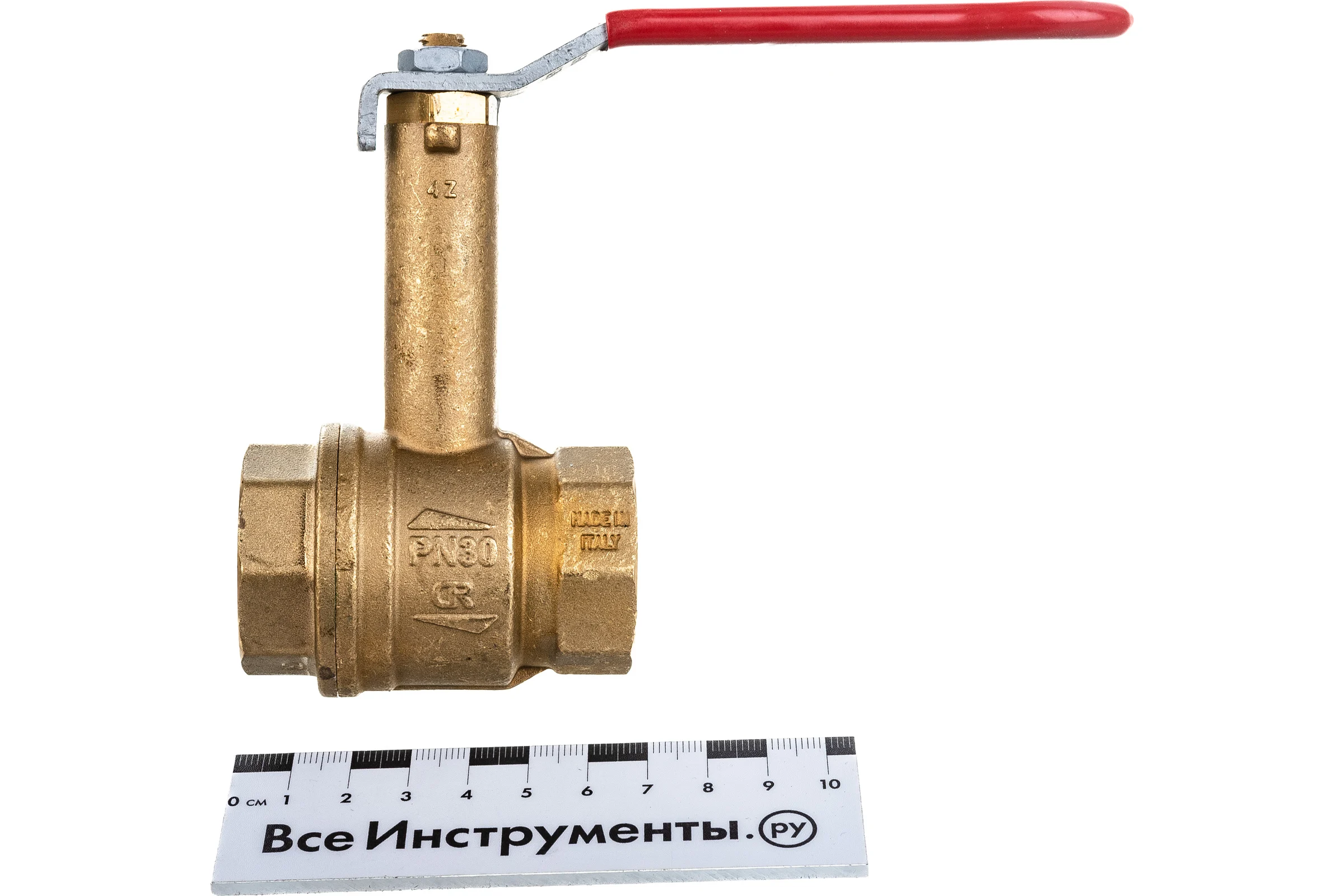 Шаровой кран с удлиненным штоком RUB MILANO 1 DN25 PN30, ВР-ВР, S.96, ручка S96F00