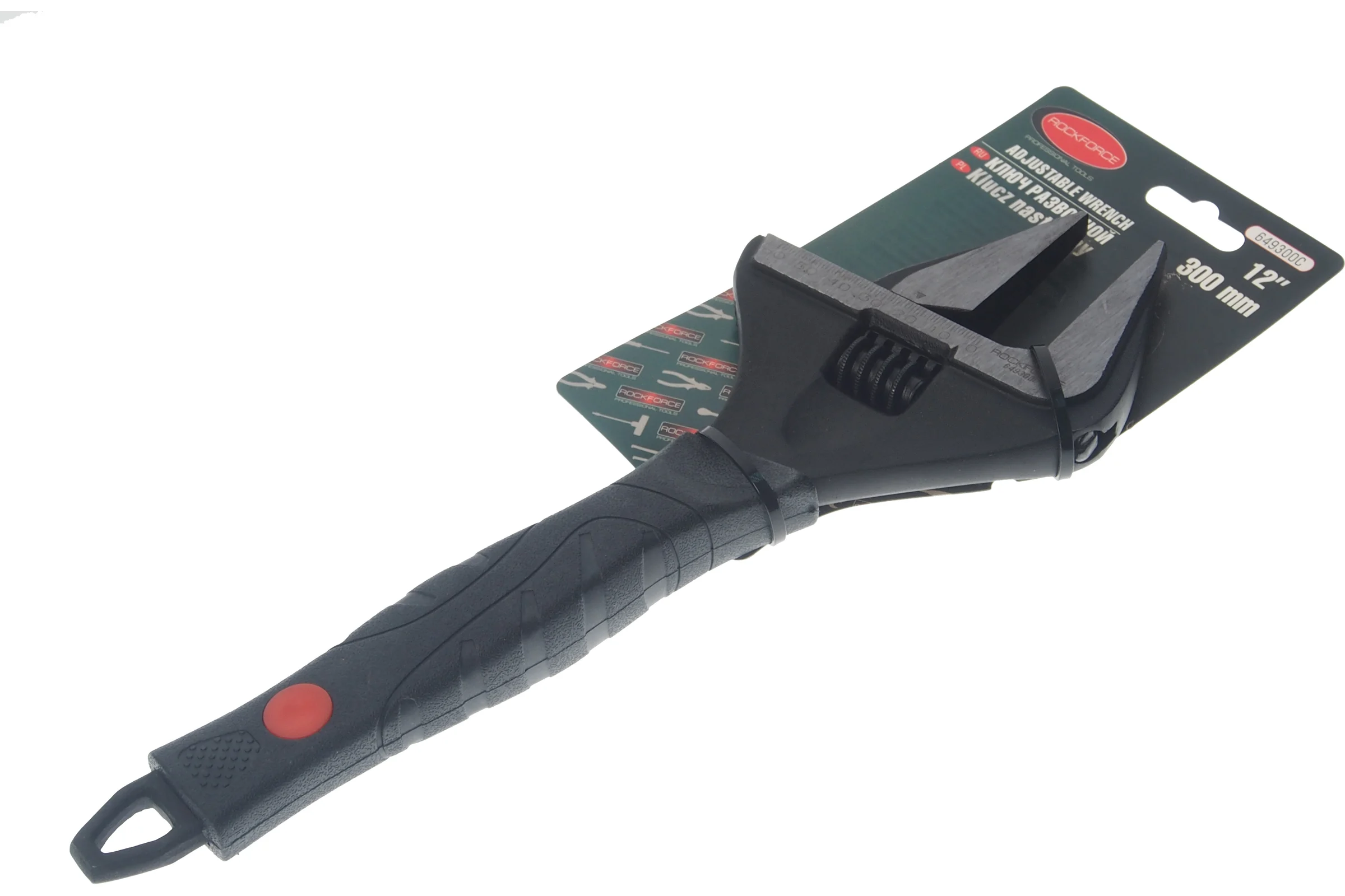 Разводной ключ с прорезиненной рукояткой Rockforce RF-649300C(26297)