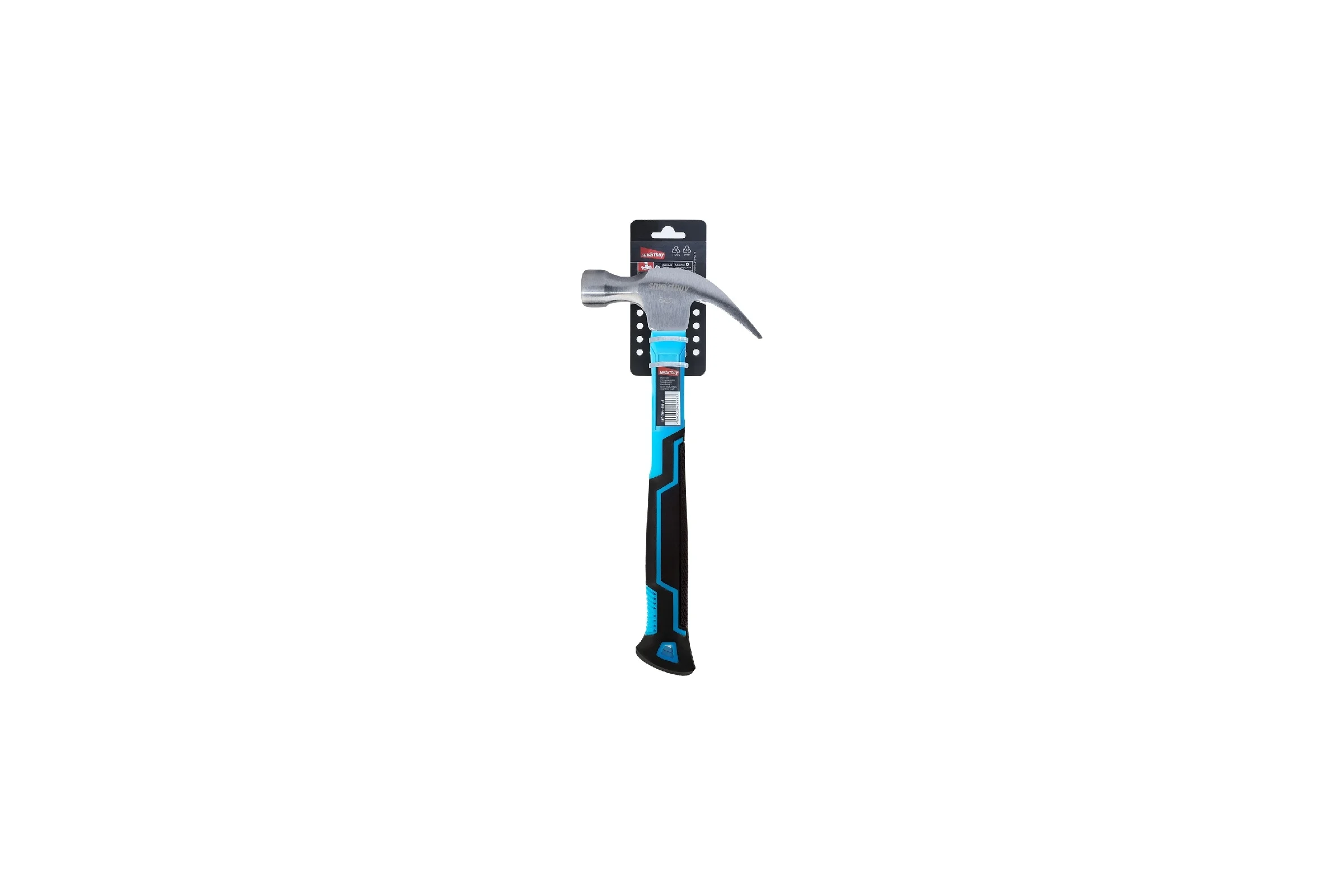 Столярный молоток с гвоздодером с плексигласовой рукояткой Smartbuy 680 г, tools SBT-GHN-680p2