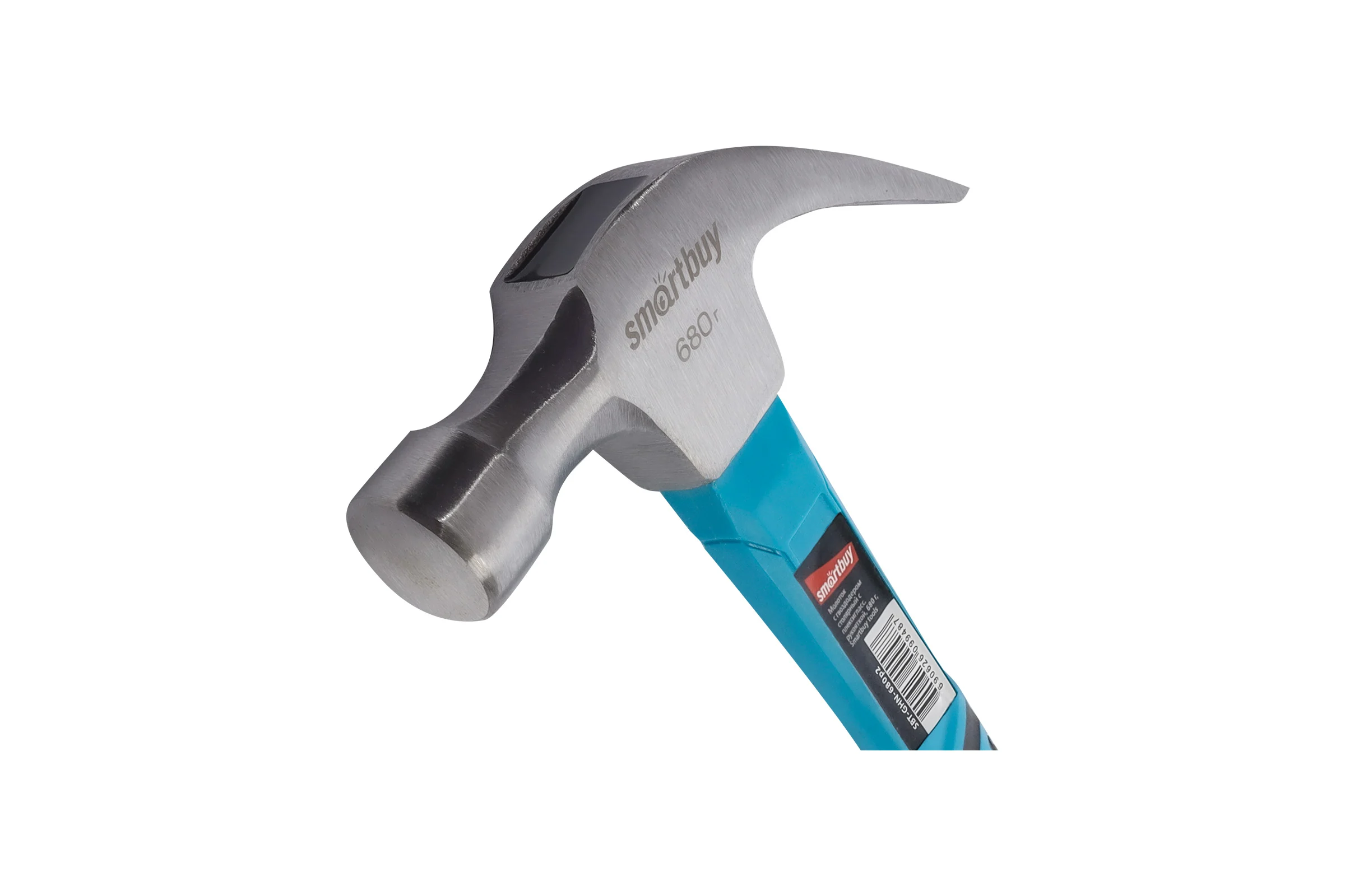 Столярный молоток с гвоздодером с плексигласовой рукояткой Smartbuy 680 г, tools SBT-GHN-680p2