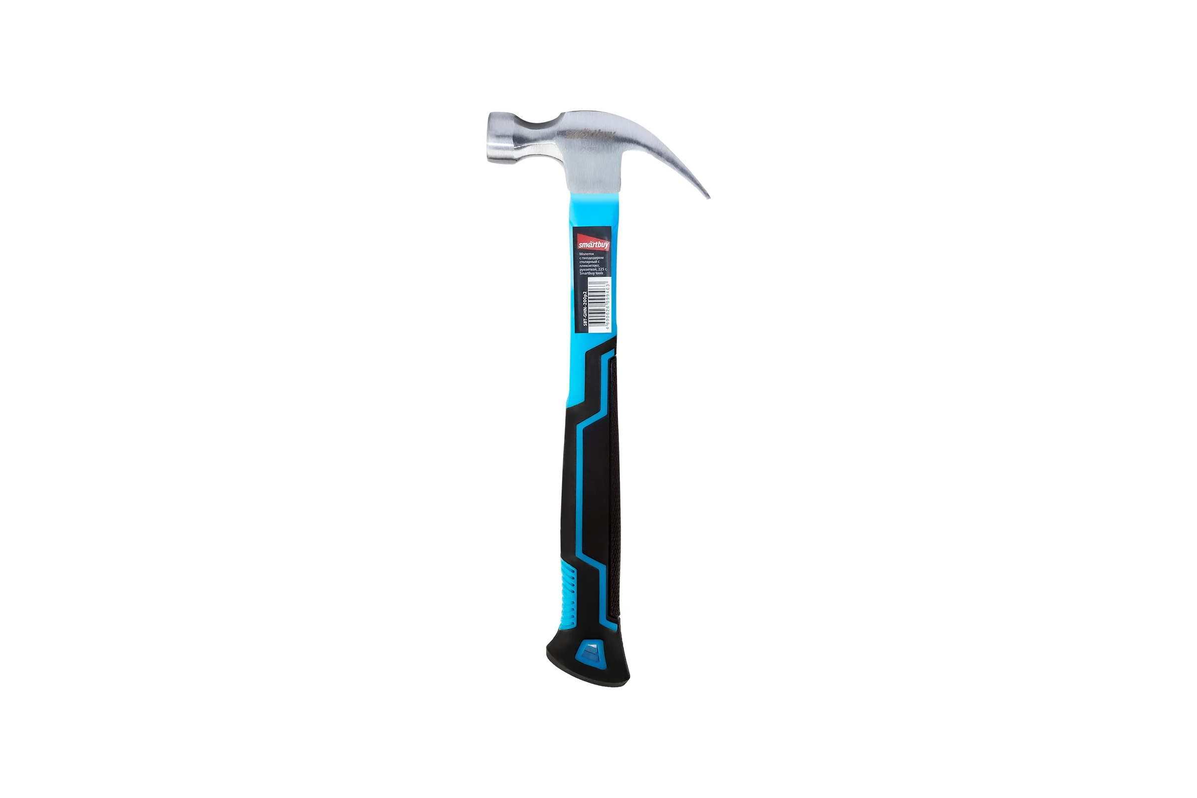 Столярный молоток с гвоздодером с плексигласовой рукояткой Smartbuy 225 г, tools SBT-GHN-200p2